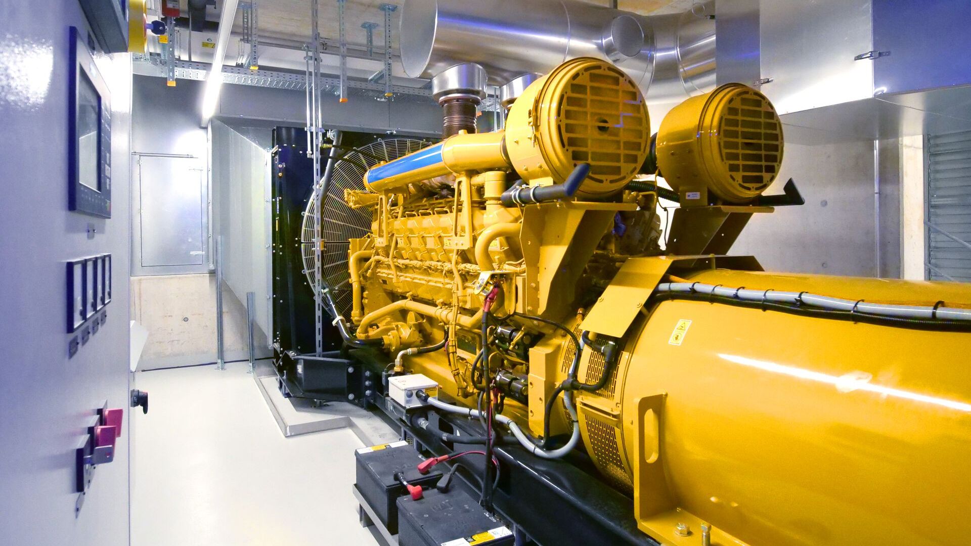 Dieselgeneratoren fra Rechenzentrum Ostschweiz i Gais i Appenzell Ausserrhoden