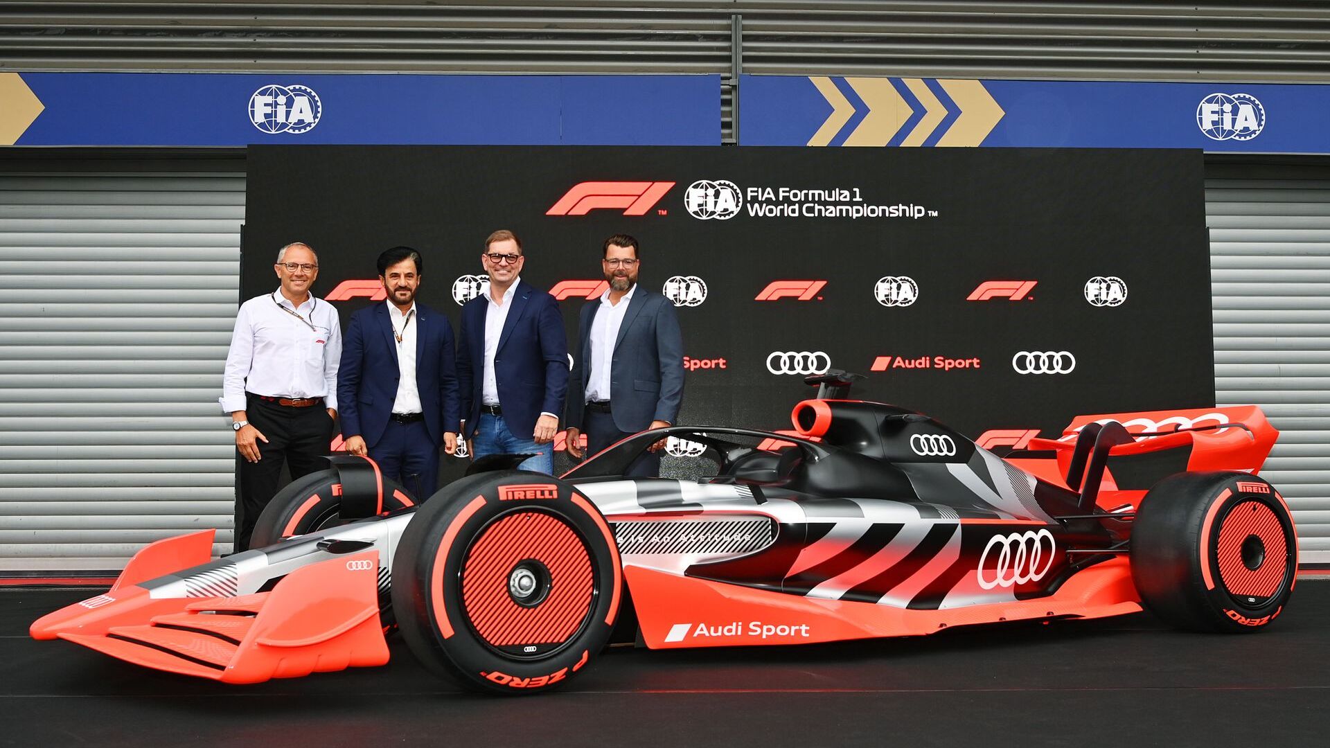 La conferenza stampa di lancio del programma Audi in Formula 1