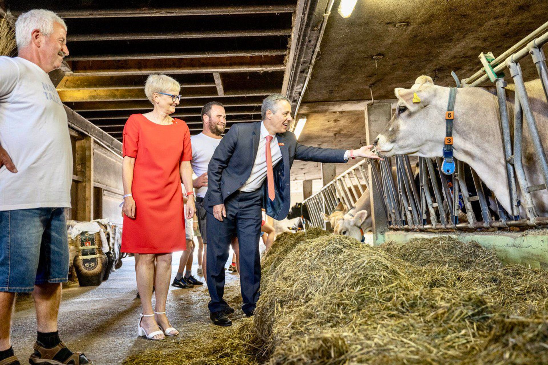 La visita di Ignazio Cassis, Presidente della Confederazione Svizzera, il Primo Agosto 2022 alla fattoria Stöckweid di Knonau