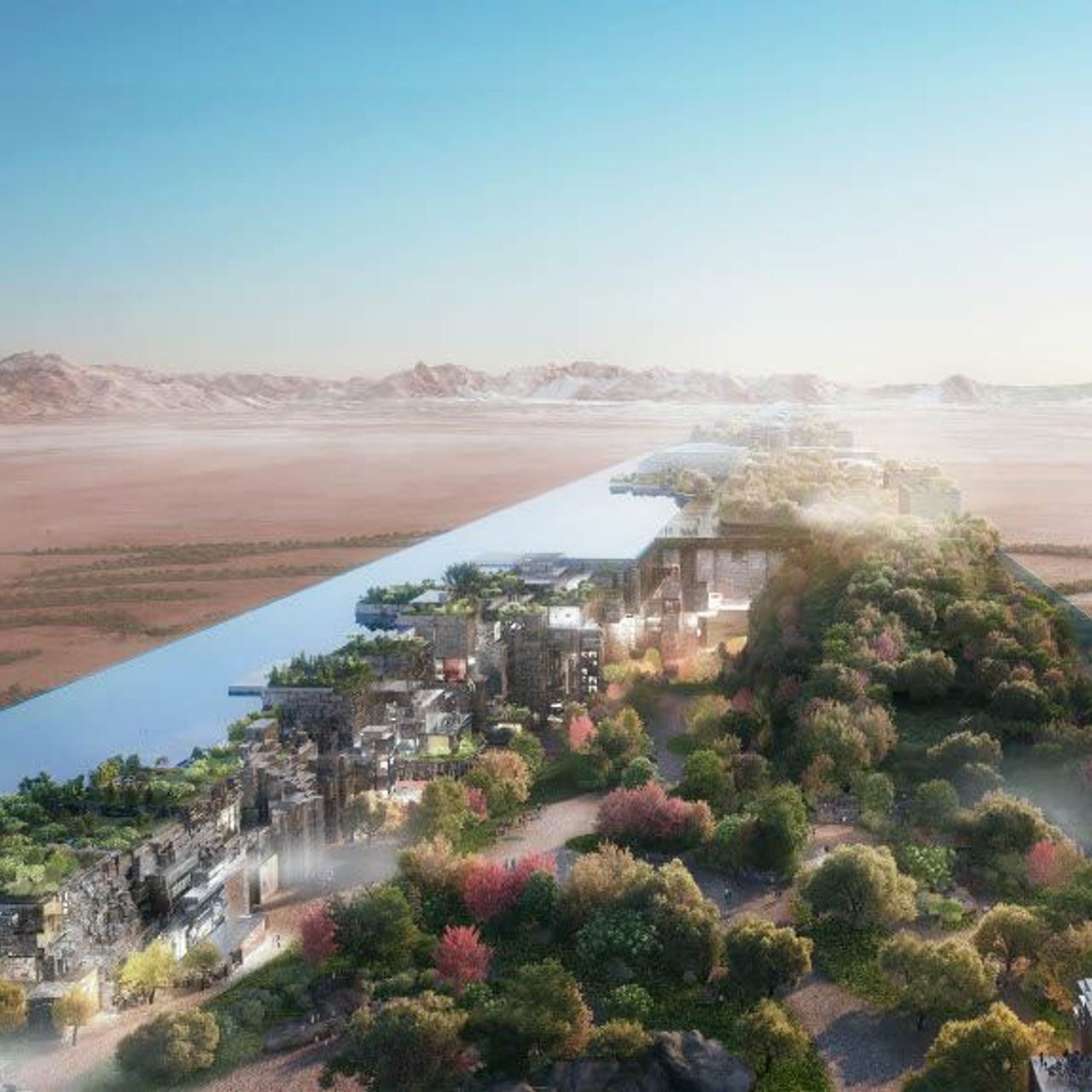 170 km dolg "The Line" v Savdski Arabiji bo prvo linearno mesto na svetu