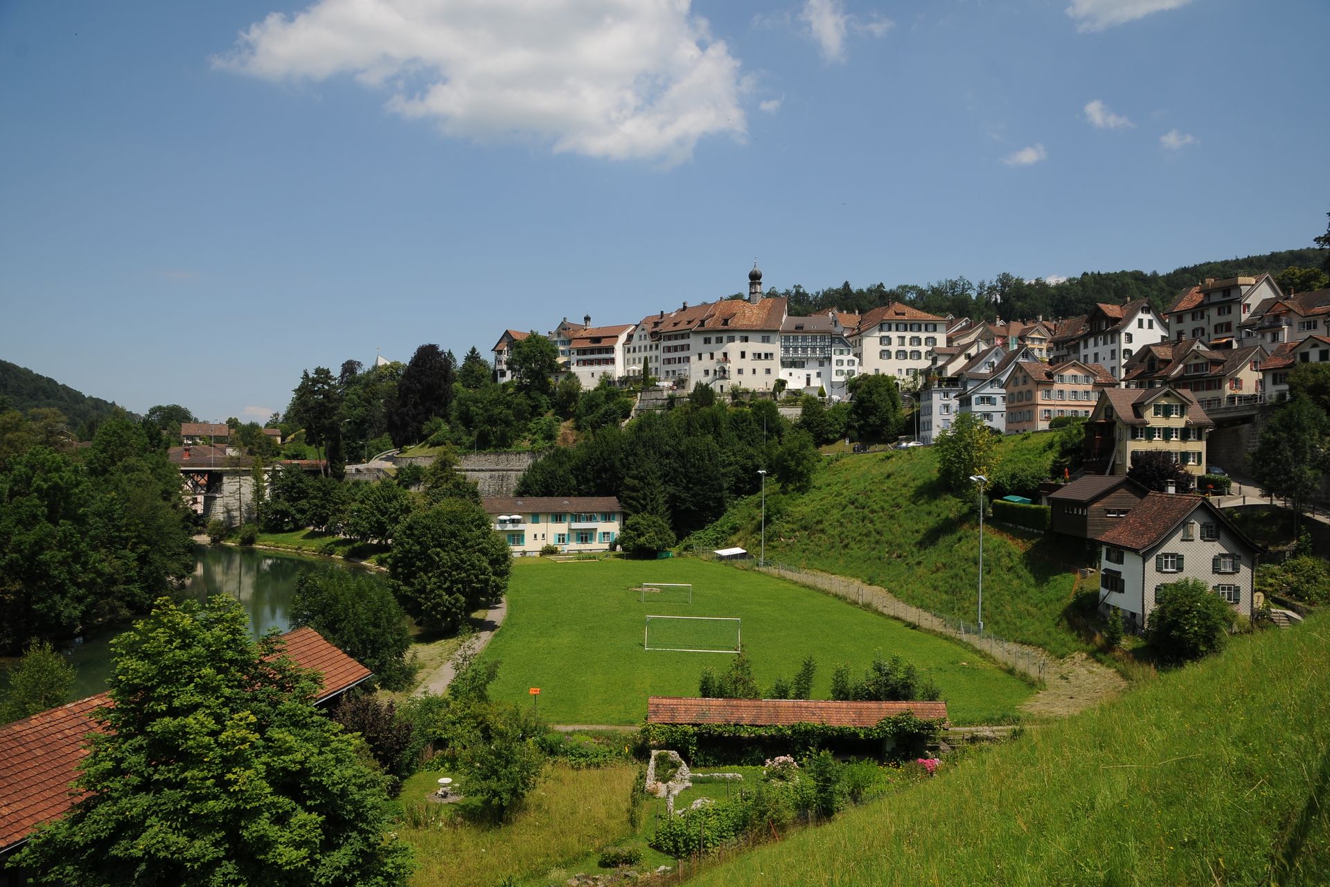 Una bella panoramica del Comune svizzero di Lichtensteig nel Cantone San Gallo