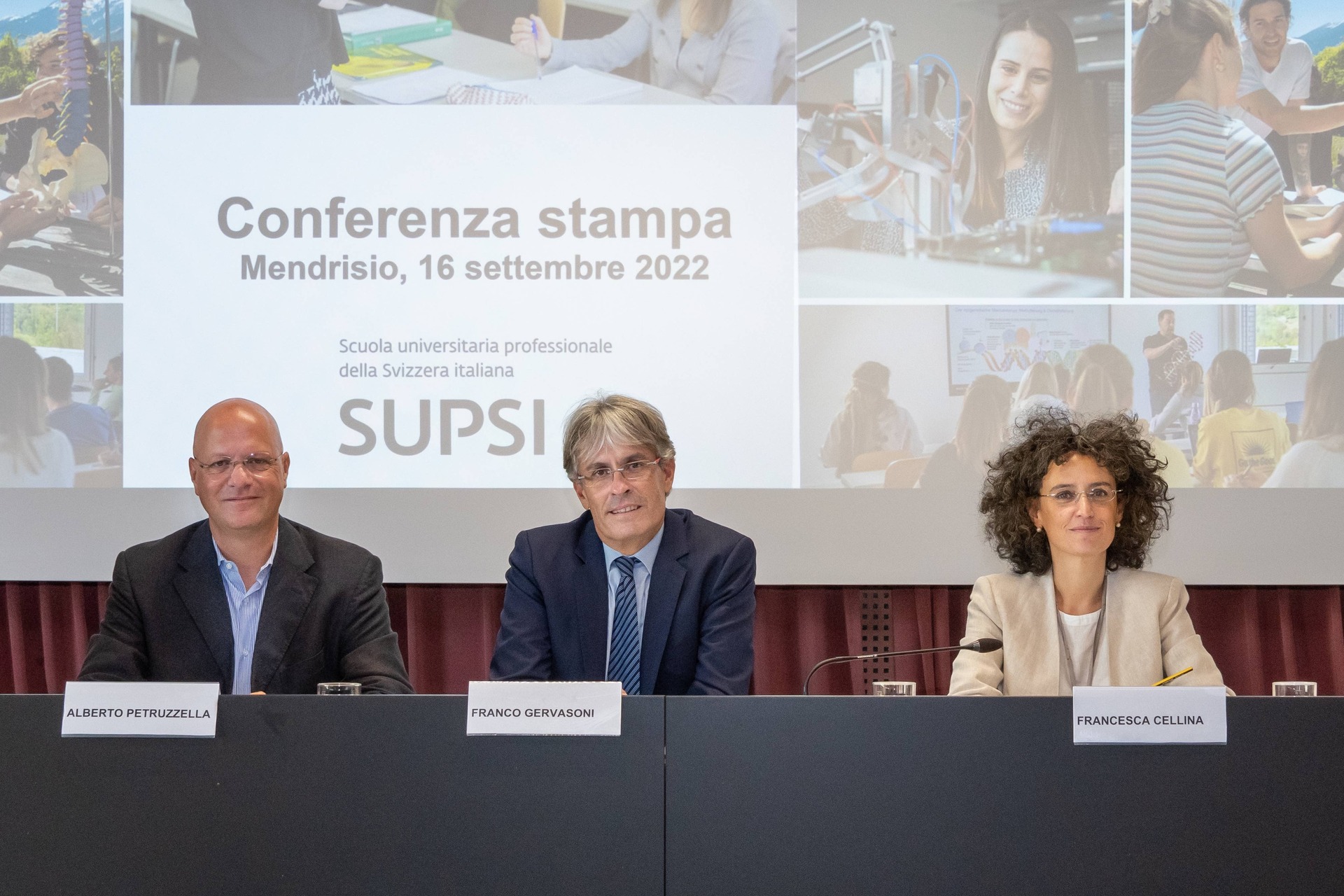 La conferenza stampa della SUPSI del 16 settembre 2022 a Mendrisio in Ticino