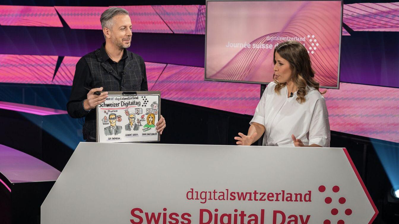 Syftet med "Swiss Digital Newspapers" är att utbilda befolkningen om den digitala transformationen