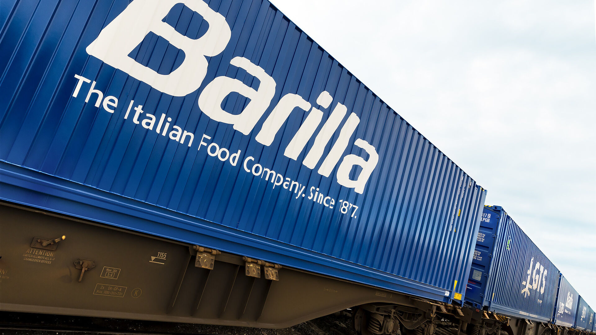 Il treno Barilla per il trasporto di pasta, pesti e sughi fra Parma e Ulm