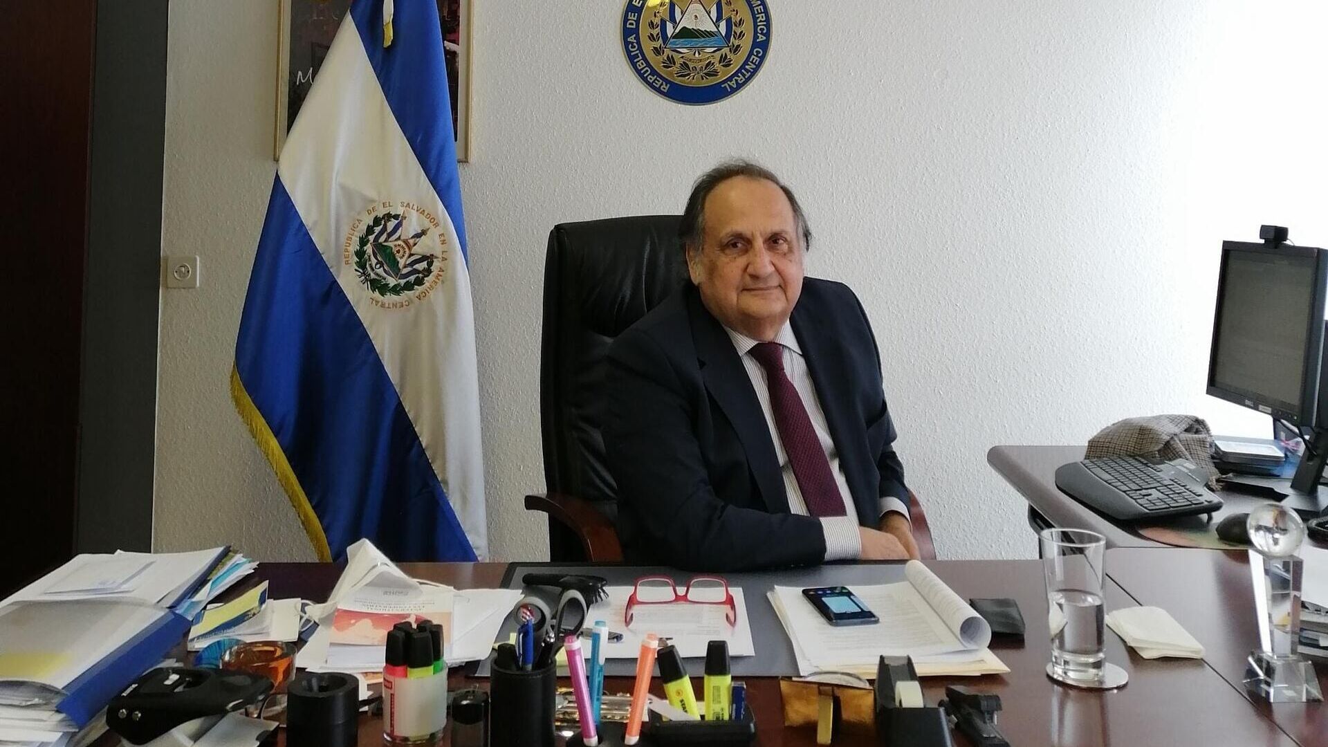 Joaquín Alexander Maza Martelli este ambasadorul Misiunii Permanente a Republicii El Salvador la Oficiul Națiunilor Unite la Geneva