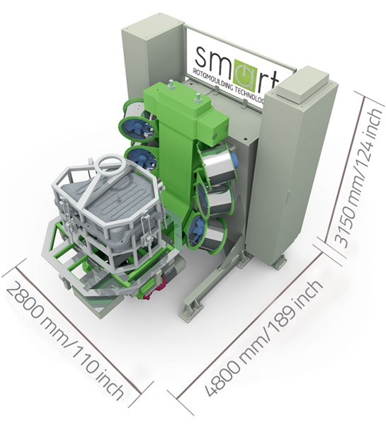SMART H2 del Persico Group è un macchinario a riscaldamento elettrico in grado di realizzare, attraverso il processo rotazionale, la struttura interna dei serbatoi per lo stoccaggio dell'idrogeno