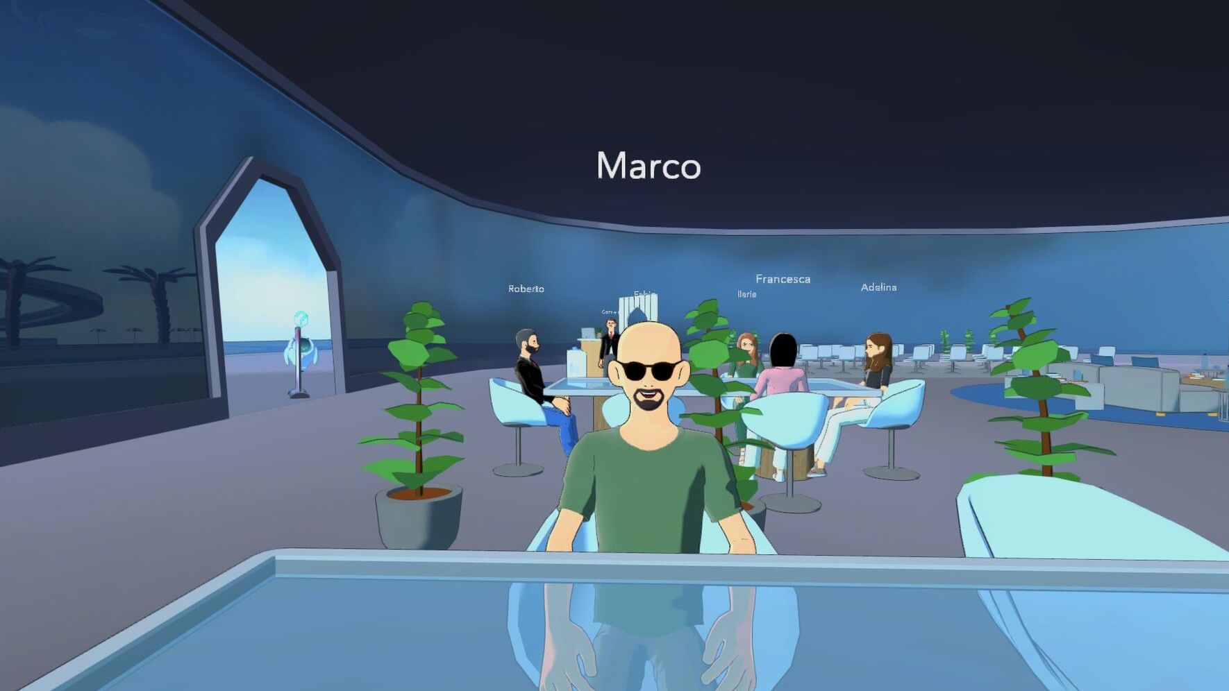 Uno screenshot del Metaverso realizzato dalla società Coderblock di Palermo per l'ANGI