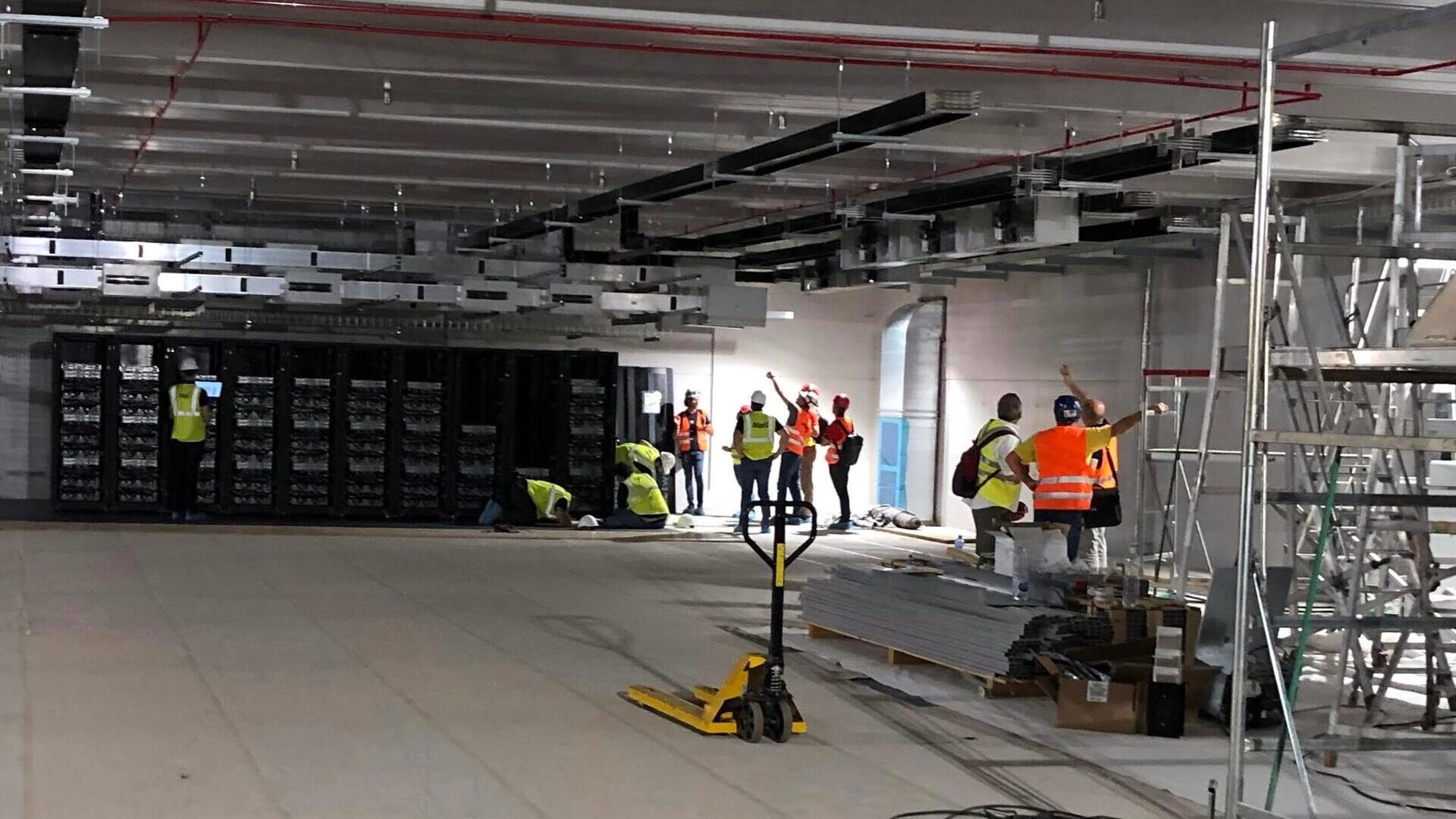 The Bologna "data center" for the Leonardo supercomputer