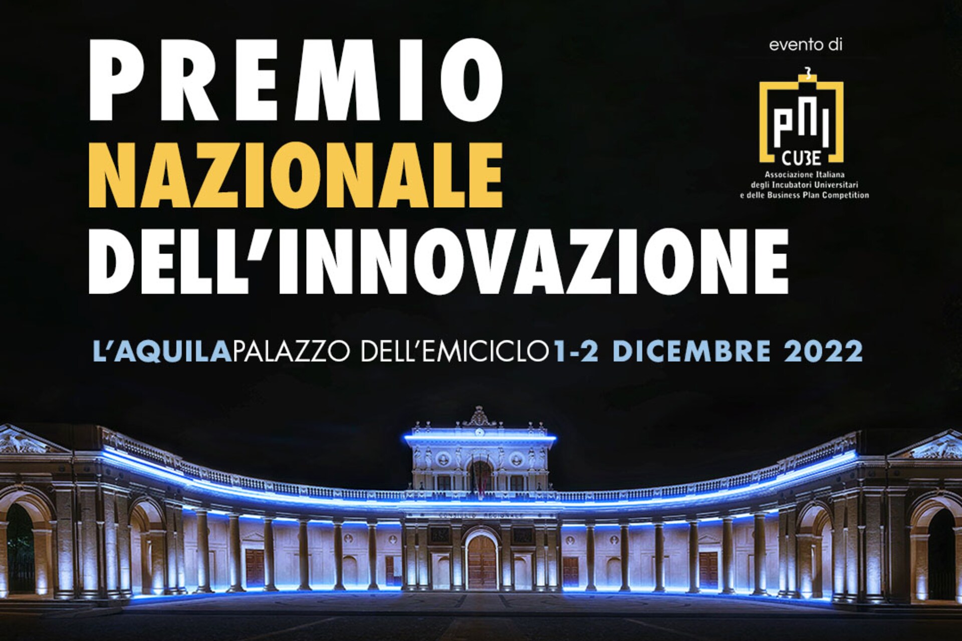 Улуттук инновация сыйлыгы: Италиядагы "Улуттук инновациялар сыйлыгынын" 2022-жылдагы чыгарылышынын негизги визуалдуулугу