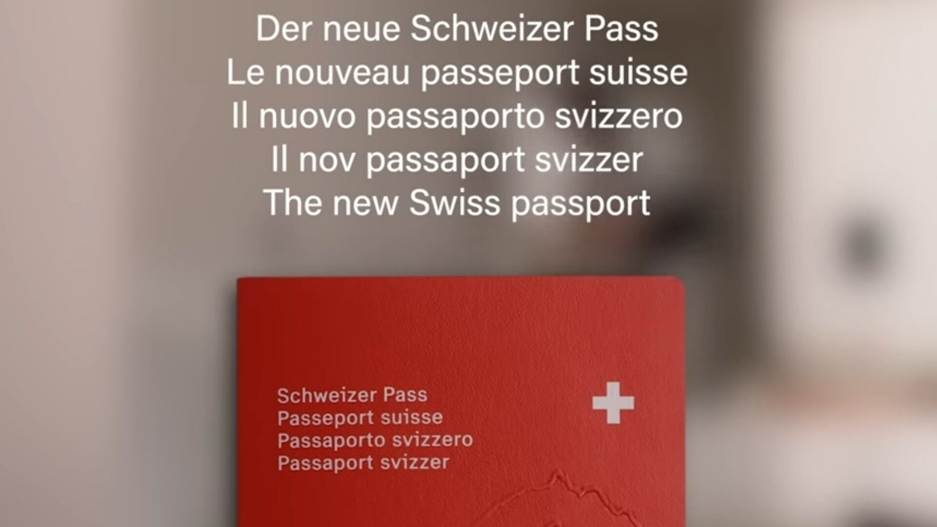 Il nuovo passaporto svizzero biometrico è stato presentato il 31 ottobre 2022
