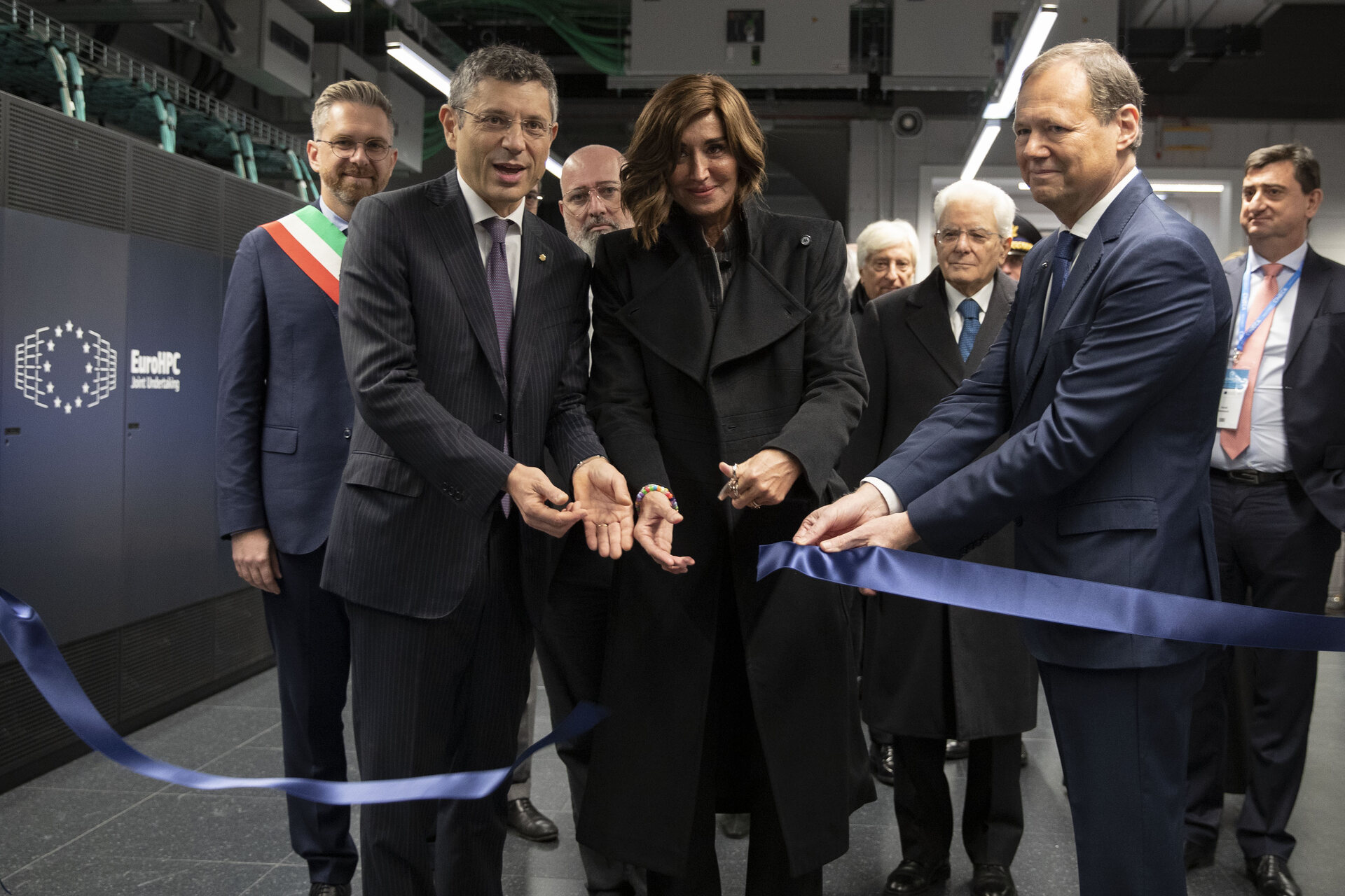 พิธีเปิดตัวซูเปอร์คอมพิวเตอร์ Leonardo ในโบโลญญาเมื่อวันที่ 24 พฤศจิกายน 2022