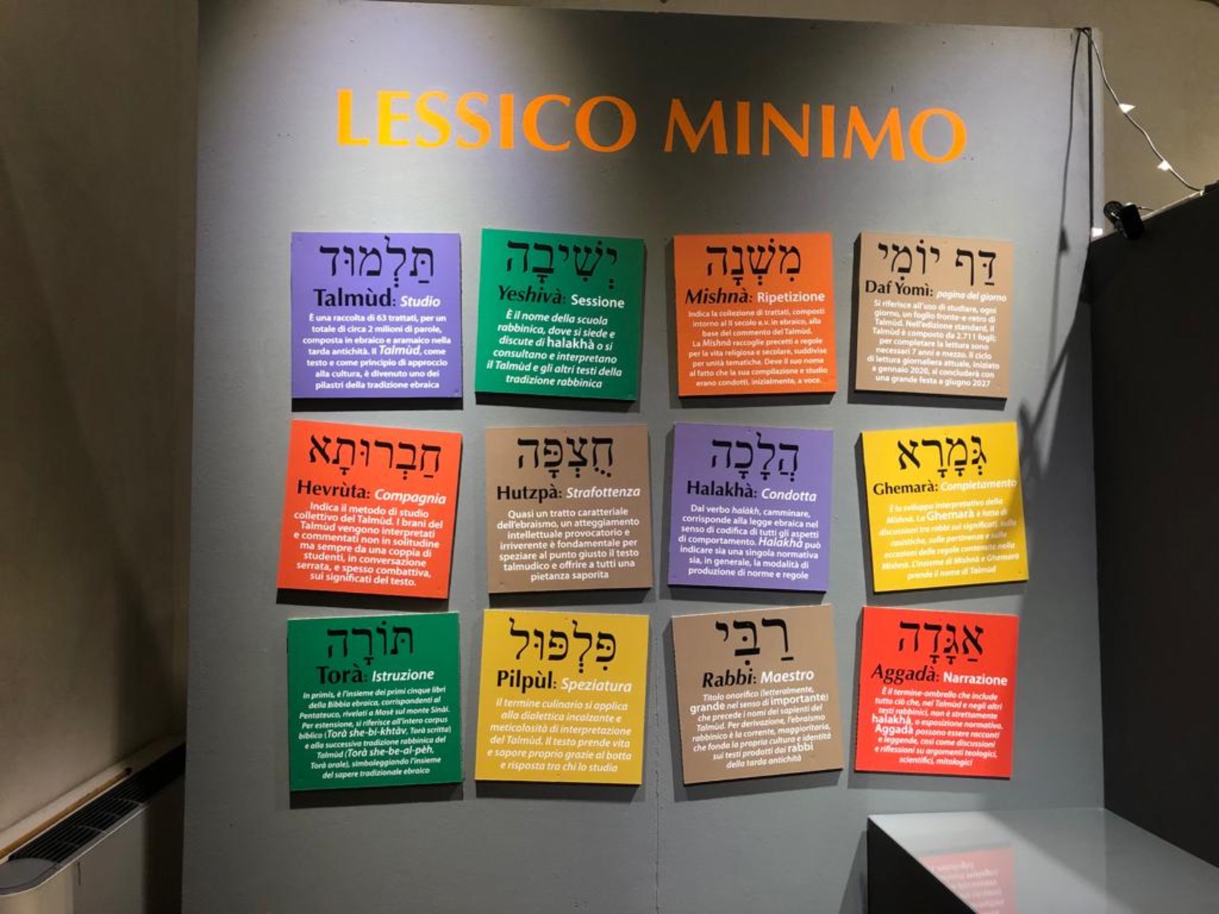 L'exposition « Le Talmud. Histoire, perspectives et suggestions de la pensée juive"