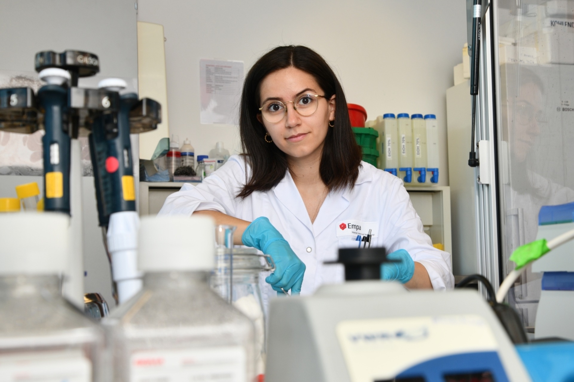 Manon Murdeu è ricercatrice dell'EMPA presso il Laboratorio Particles-Biology Interactions di San Gallo