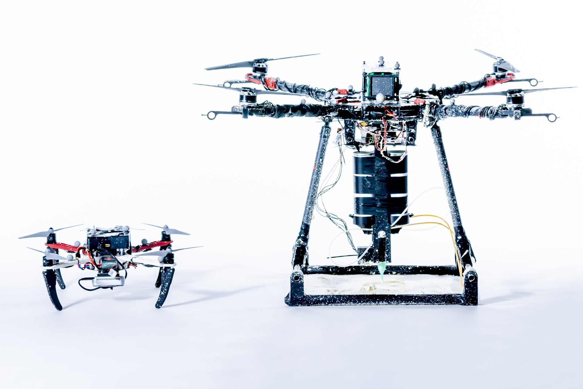 Collaborative drones: 3D printing through Aerial Additive Manufacturing or Aerial-AM