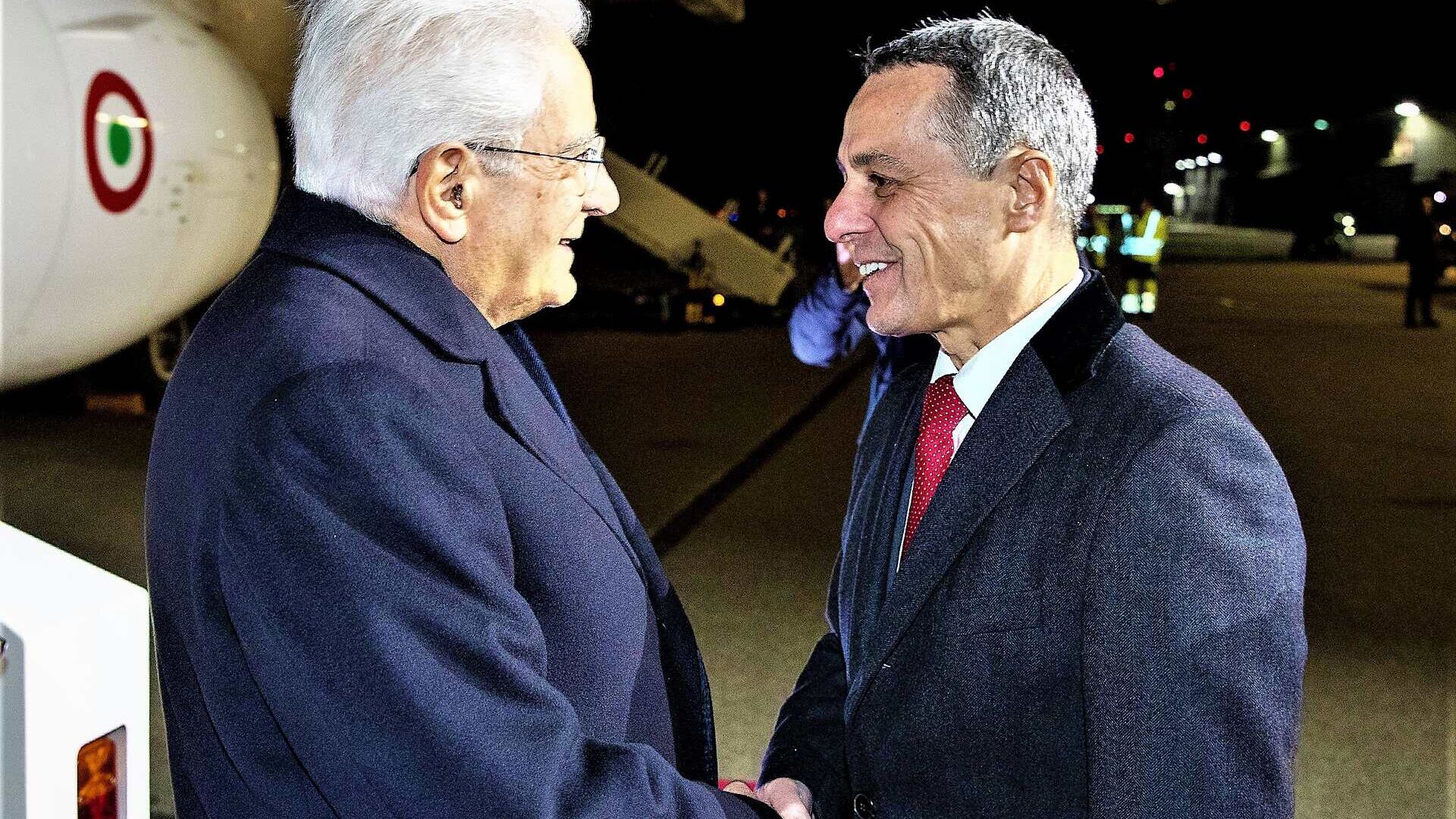 Sergio Mattarella ha incontrato Ignazio Cassis, Presidente della Confederazione Elvetica, in occasione della sua visita di tre giorni in Svizzera il 28, 29 e 30 novembre 2022
