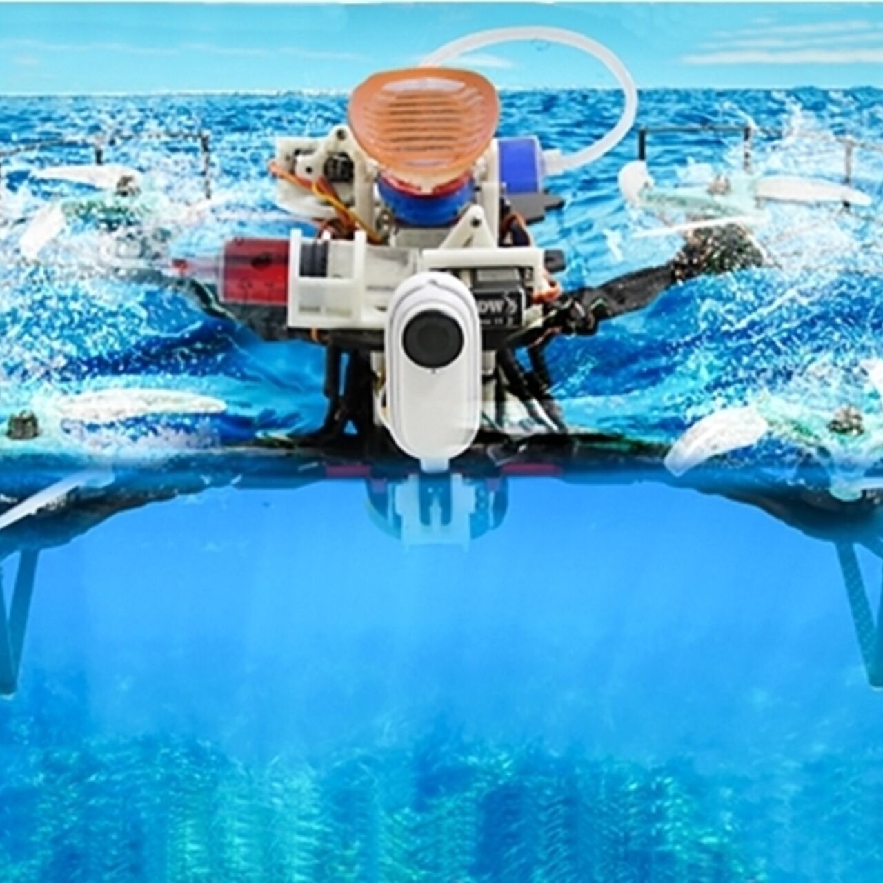 Drone aria-acqua: un nuovo robot aero-acquatico ha ridotto a un secondo il transitorio di movimento fra gas e liquido