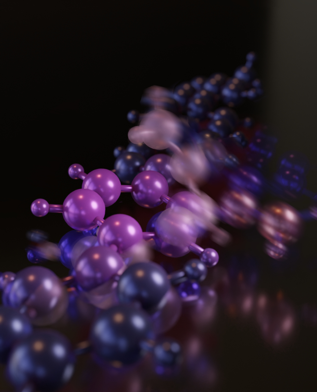 Nuova chimica: un rendering artistico della 3+3-ciclodiffusione scoperta nel laboratorio "Nanotech@Surfaces" dell'EMPA in Svizzera