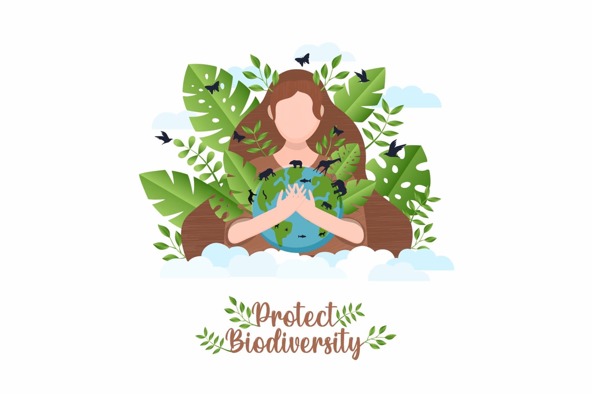 Proteggere la biodiversità: un'illustrazione