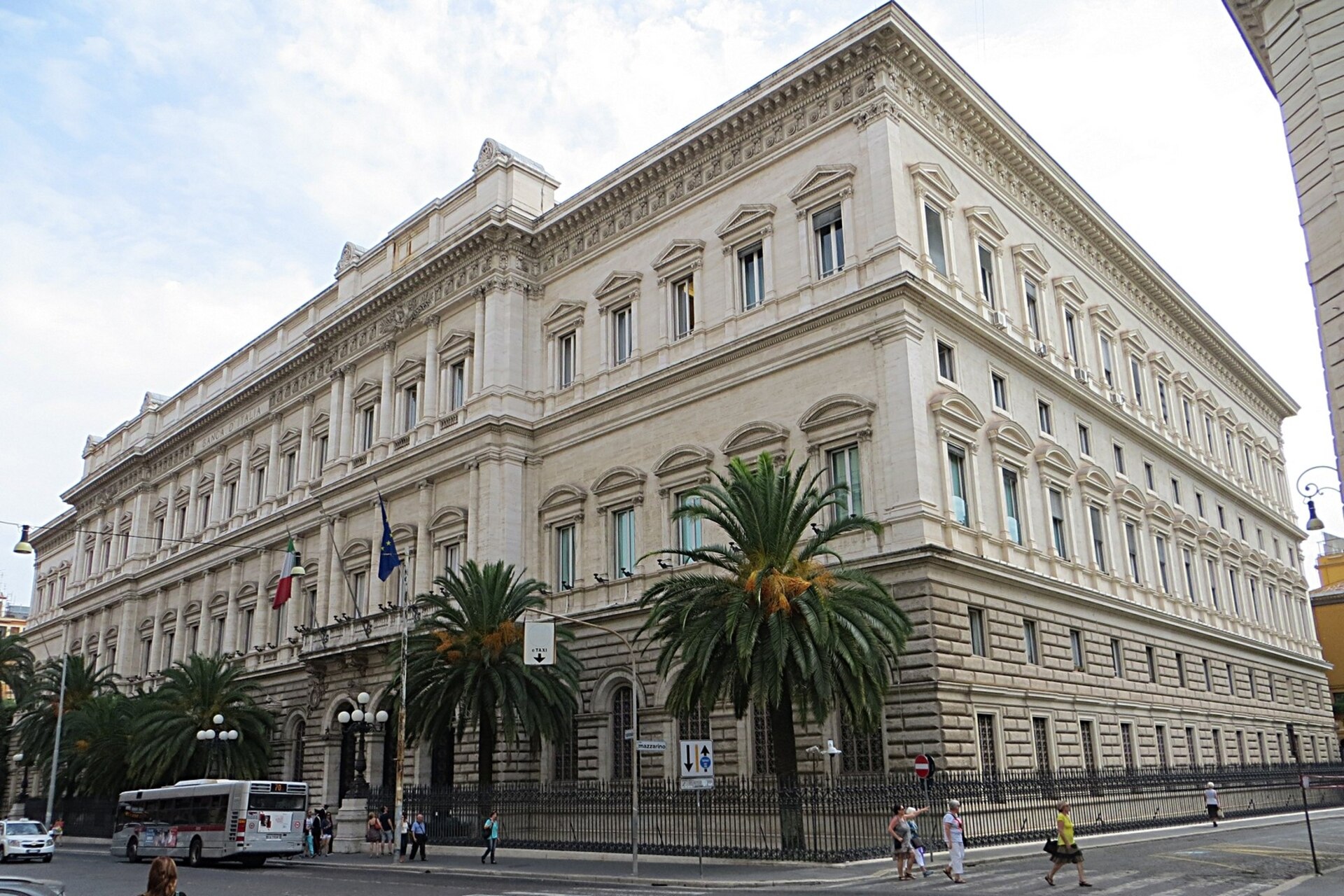 Blockchain: la sede della Banca d’Italia a Palazzo Koch in Via Nazionale a Roma
