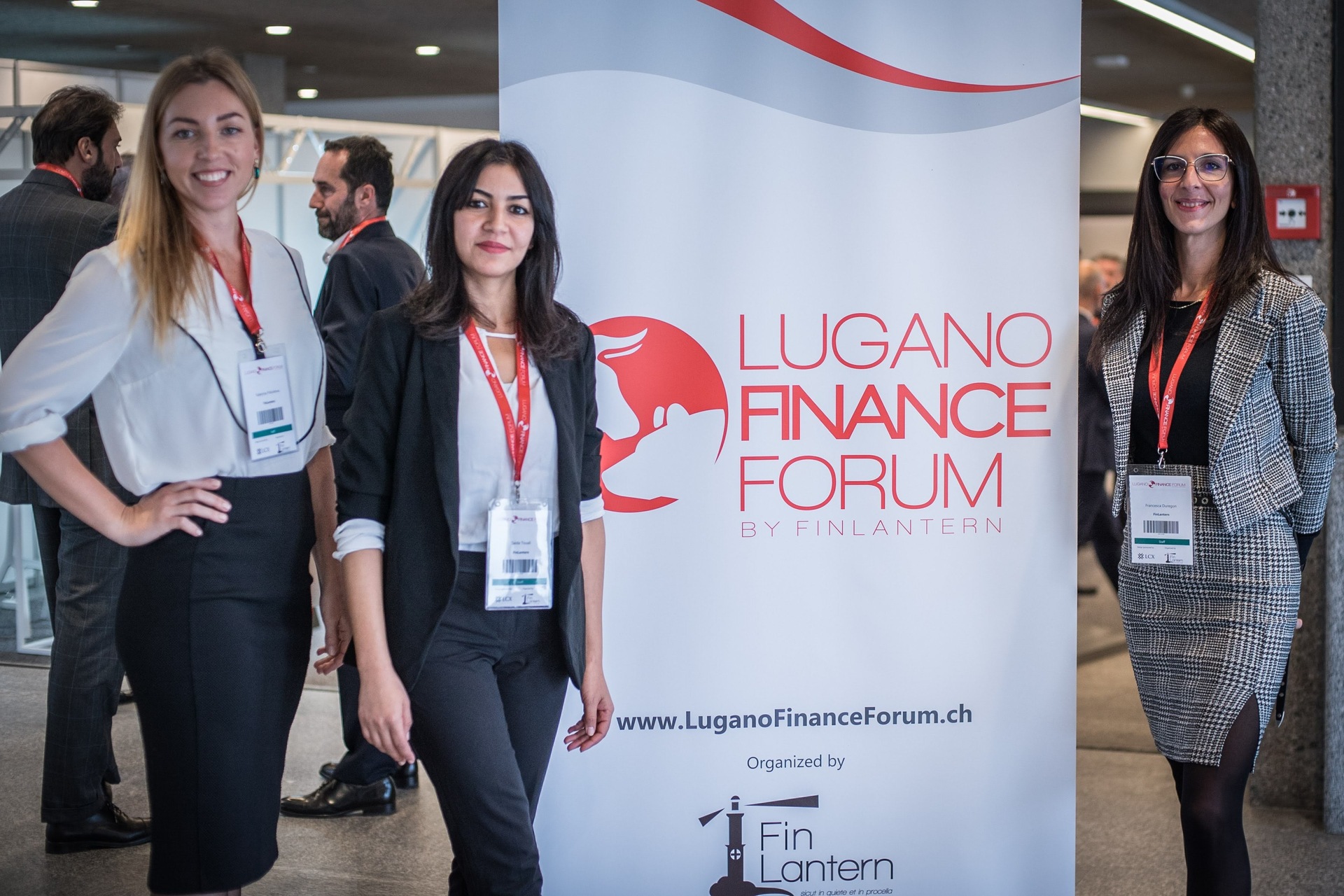 Lugano Finance Forum: de tentoonstellingsruimte van de editie 2022 van het "Lugano Finance Forum"