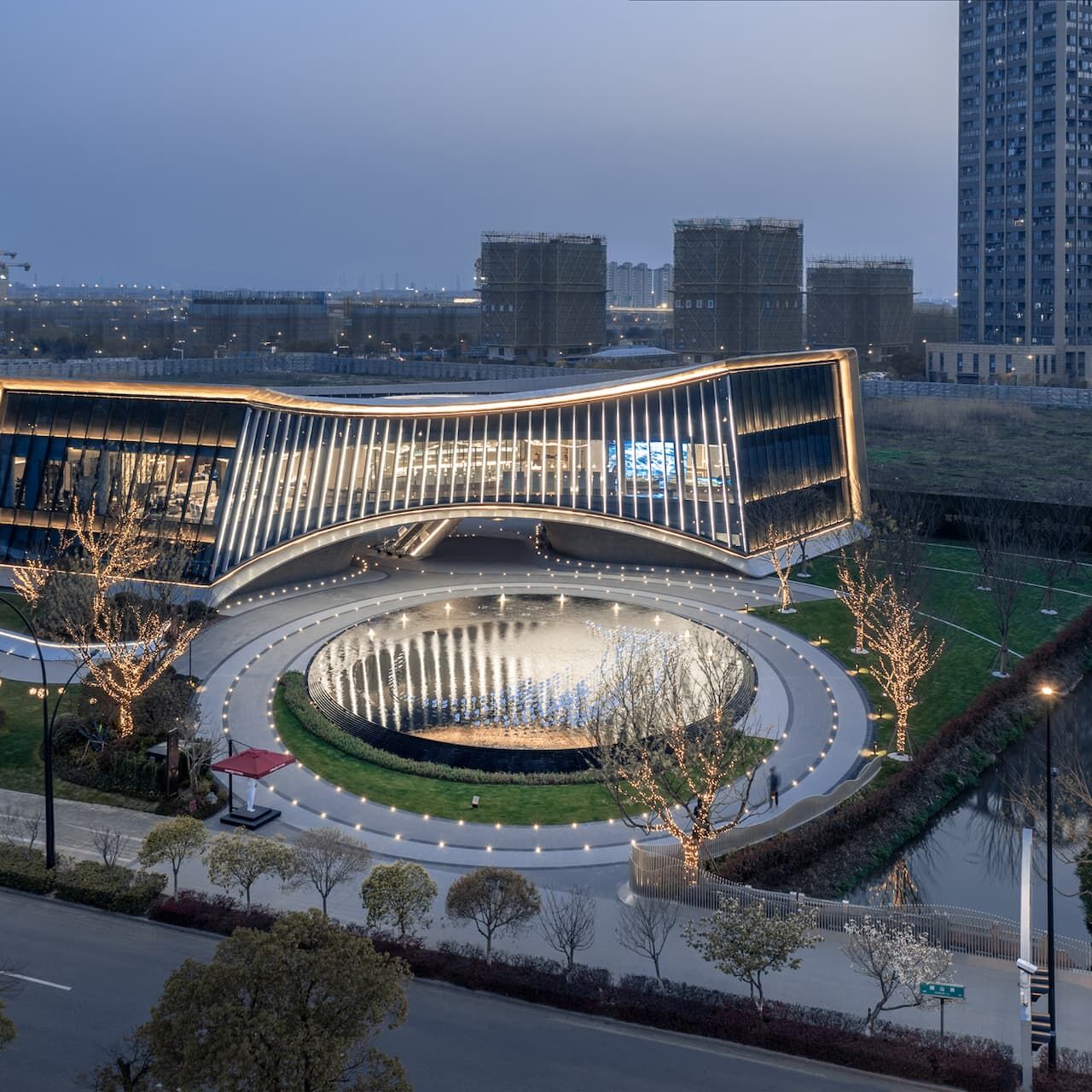 Aedas: the Jinmao Sales Center seen from above