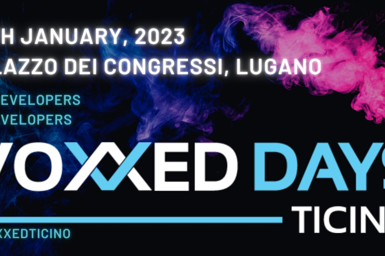 Voxxed Days: affischen och logotypen för