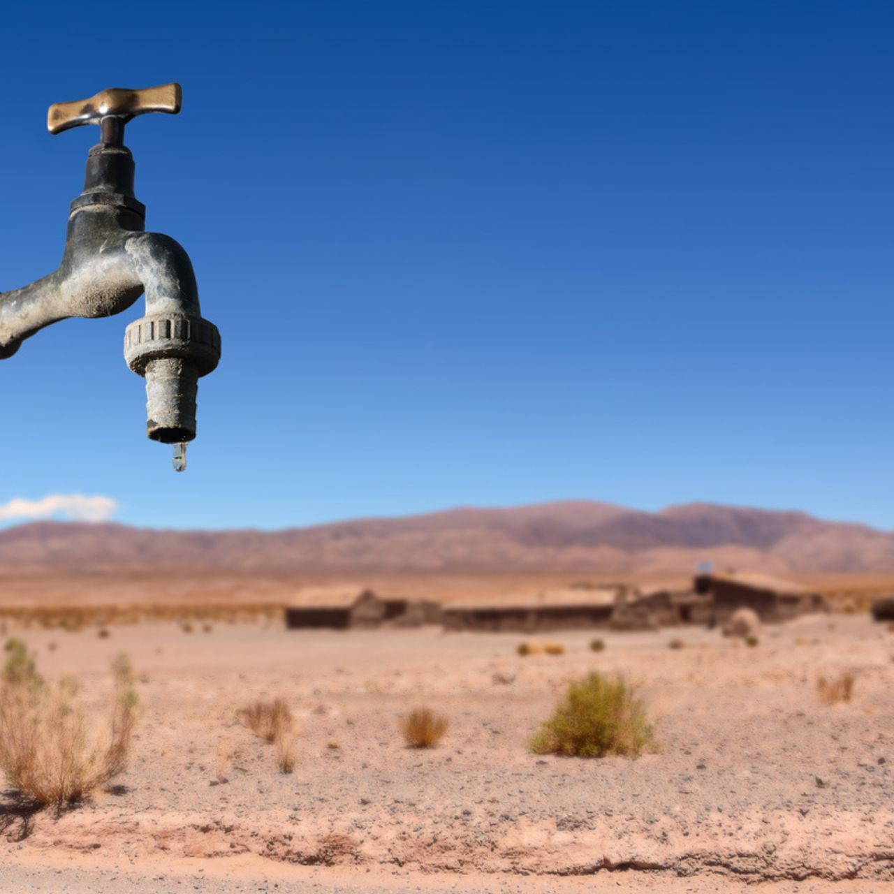 Air: Tidak adanya air di padang pasir