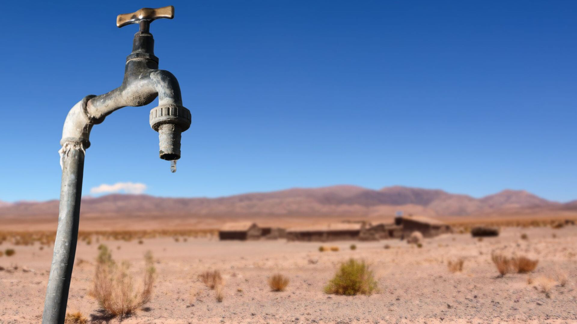 물: 사막에 물이 부족함