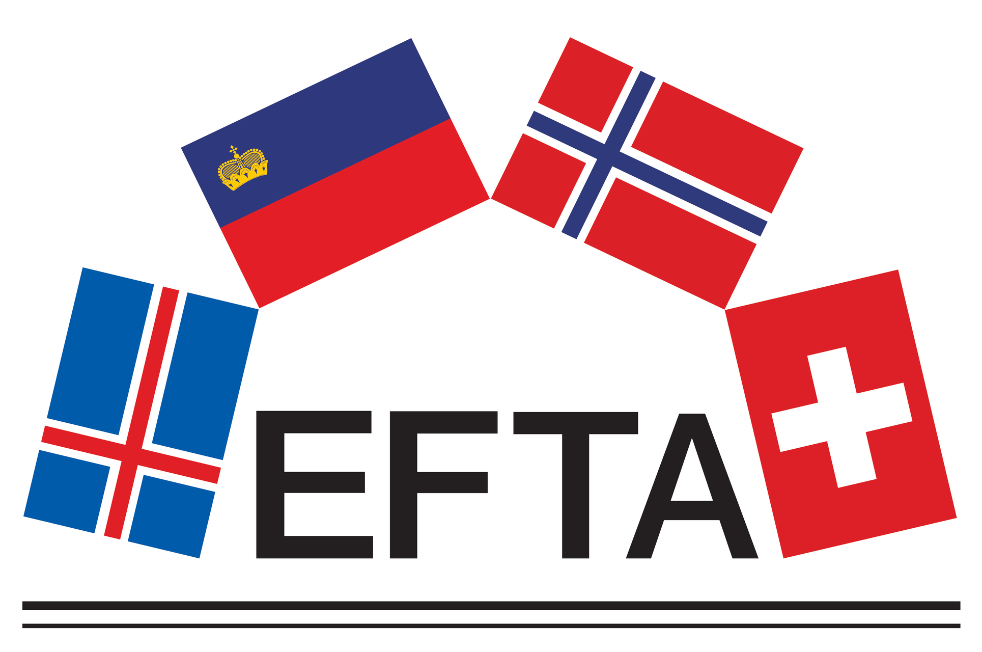Comerç digital: el logotip de l'Associació Europea de Lliure Comerç (AELC)