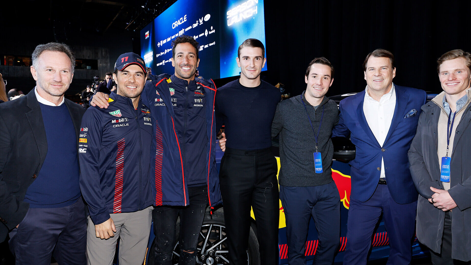 Red Bull: La Oracle Red Bull Racing di Formula 1 ha lanciato il nuovo programma 2023 del team a New York City alla presenza del CEO della Ford Jim Farley