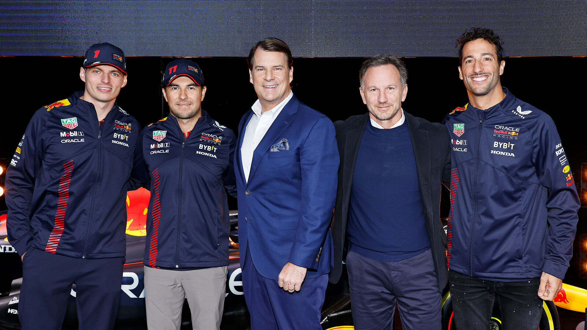 Red Bull: la Oracle Red Bull Racing di Formula 1 ha lanciato il nuovo programma 2023 del team a New York City alla presenza del CEO della Ford Jim Farley