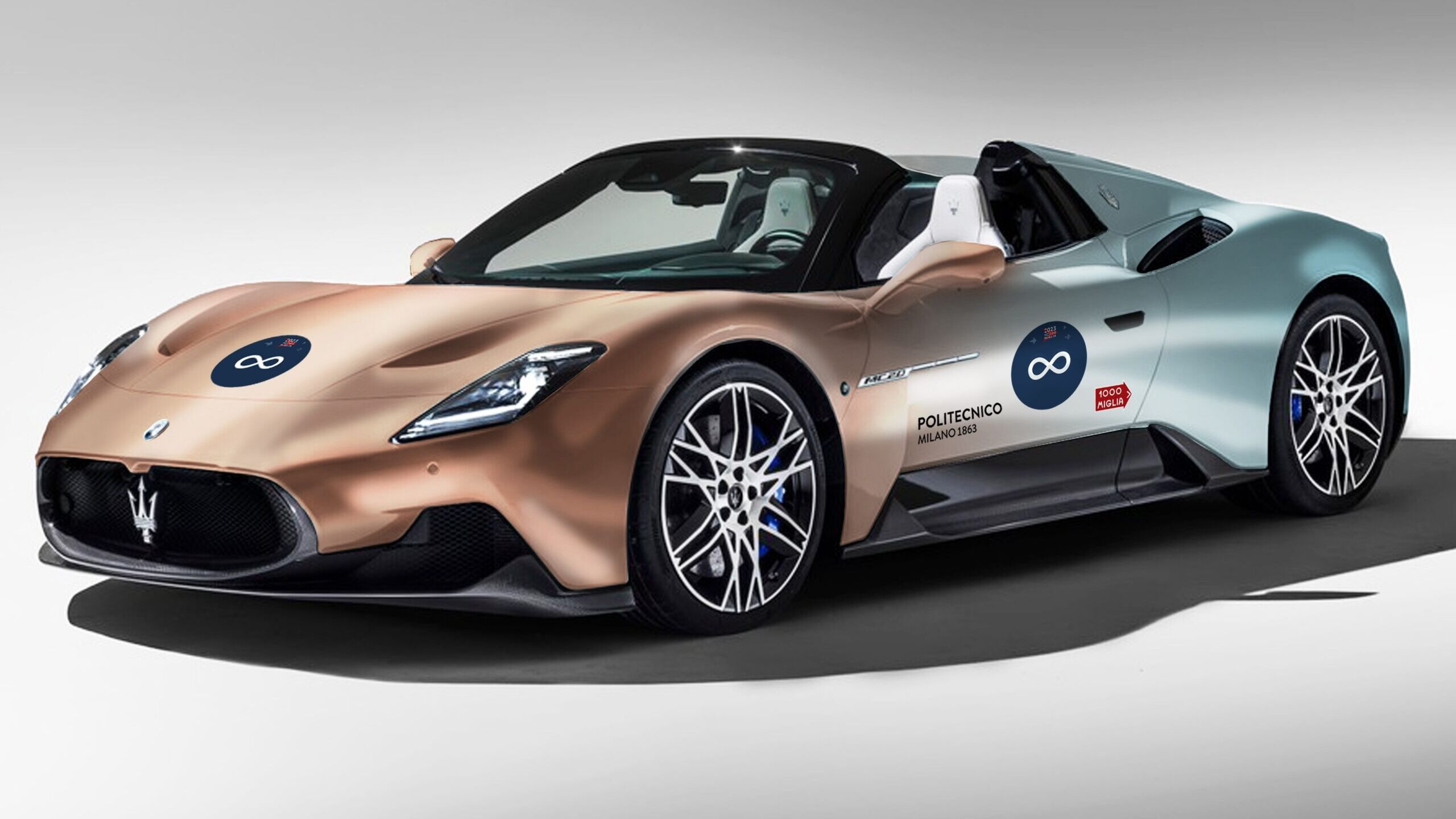 Autonomous driving: the livery of the Maserati MC20 Cielo "robo-driver" set up by the Milan Polytechnic
