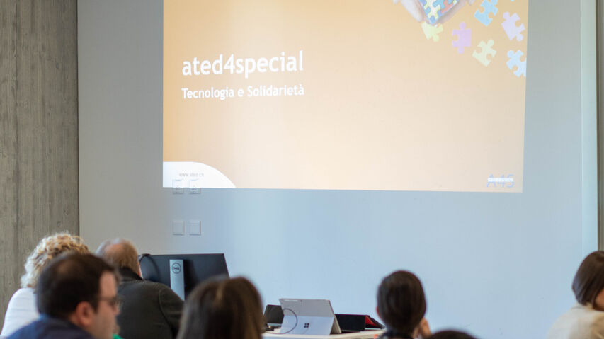 ated4special: il progetto tecnologico e solidale di contrasto all’autismo di ATED è stato celebrato in una serata evento il primo aprile e in un workshop la mattina del 2 aprile 2023 presso la Scuola Universitaria Professionale della Svizzera Italiana