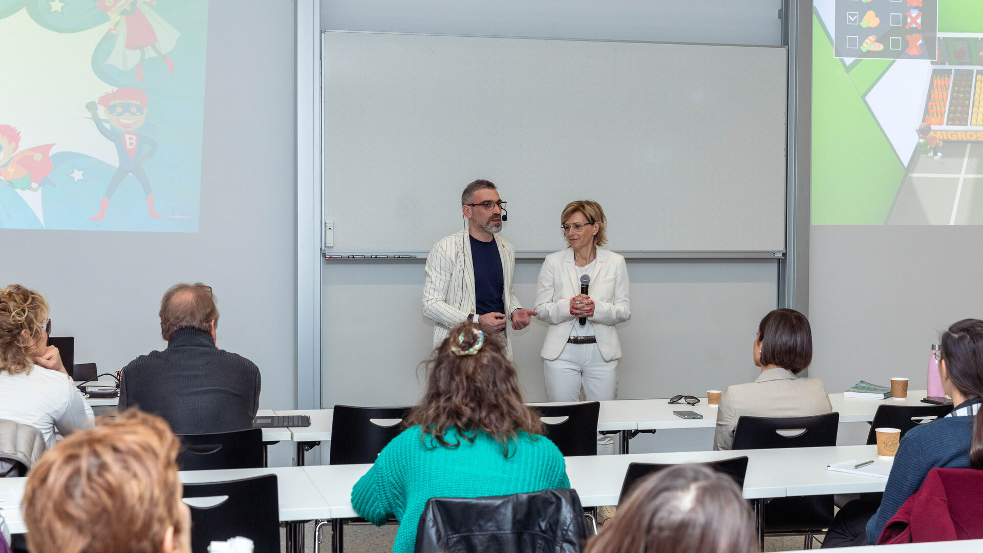 ated4special: Cristina Giotto Boggia e Luca Mauriello, rispettivamente Presidente e Direttore e Vice Presidente di ATED, alla mattinata di workshop presso la SUPSI del 2 aprile 2023 nell’ambito del progetto tecnologico e solidale di contrasto all’autismo
