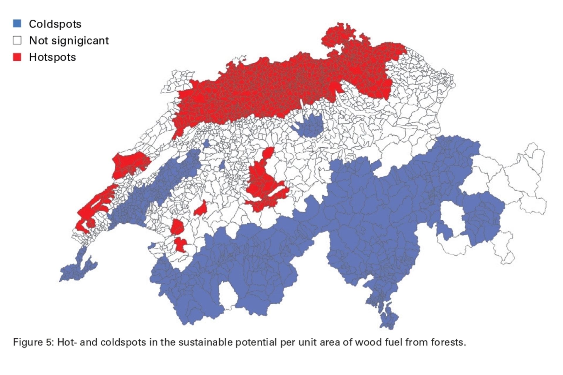 Legno: punti critici e punti deboli nei potenziali sostenibili per unità di superficie del combustibile legnoso delle foreste in Svizzera