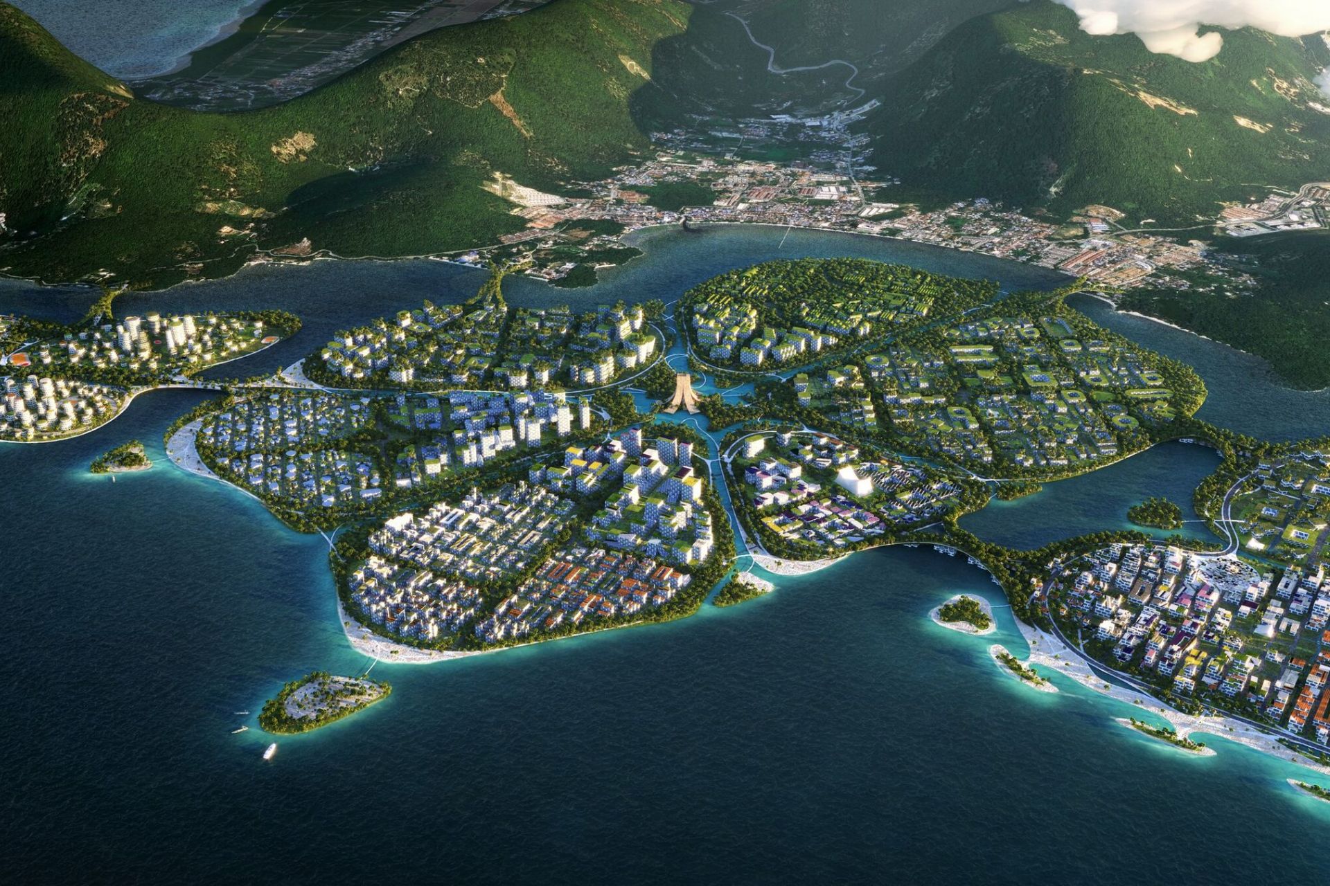 BiodiverCity: a rendering offers a rather clear idea of ​​what BiodiverCity will be, in Penang, Malaysia