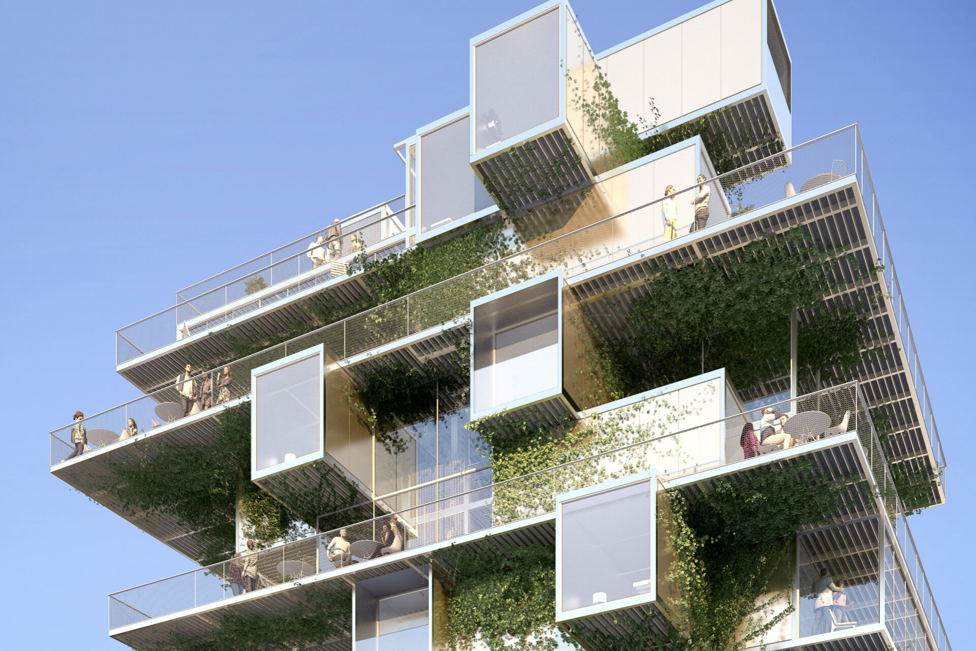 villaggio ecologico verticale: Modular Follies