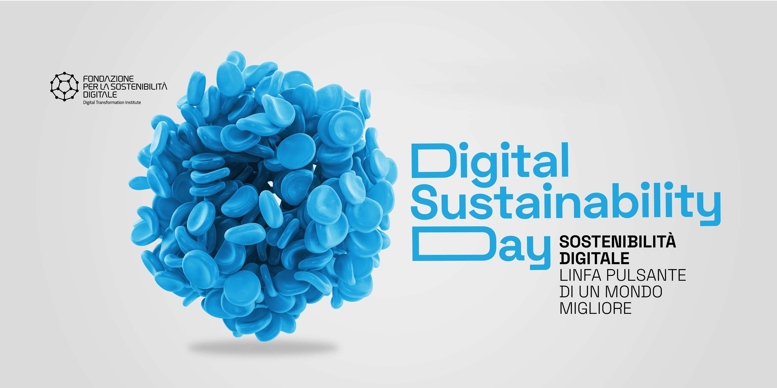 Stefano Epifani: kľúčový vizuál podujatia „Deň digitálnej udržateľnosti“, ktorý propaguje Stefano Epifani
