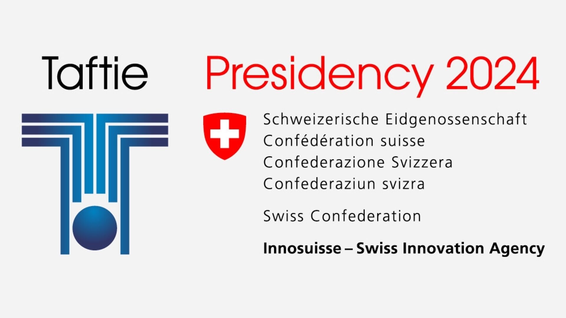 Innosuisse: TAFTIE 2024 prezidentūras galvenais vizuālais attēls