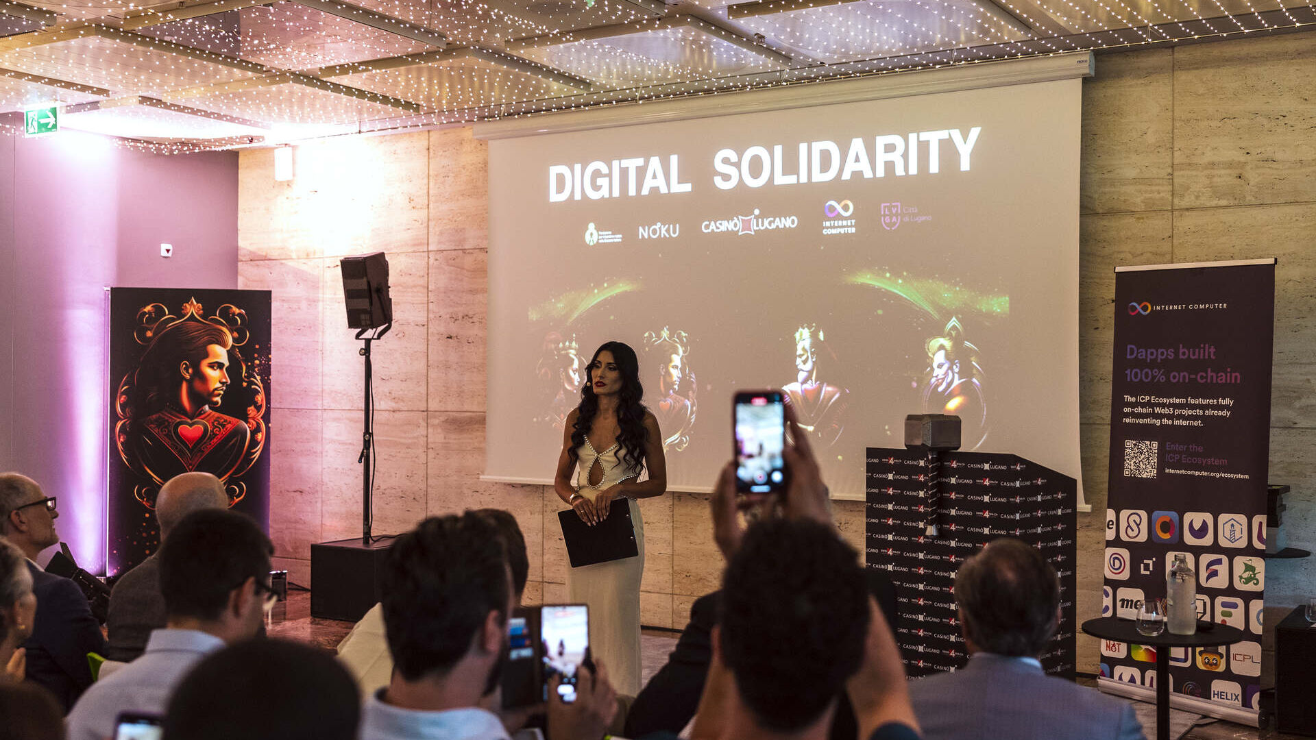 Solidarité numérique : la soirée dédiée à la collecte NFT du Casino de Lugano en Suisse