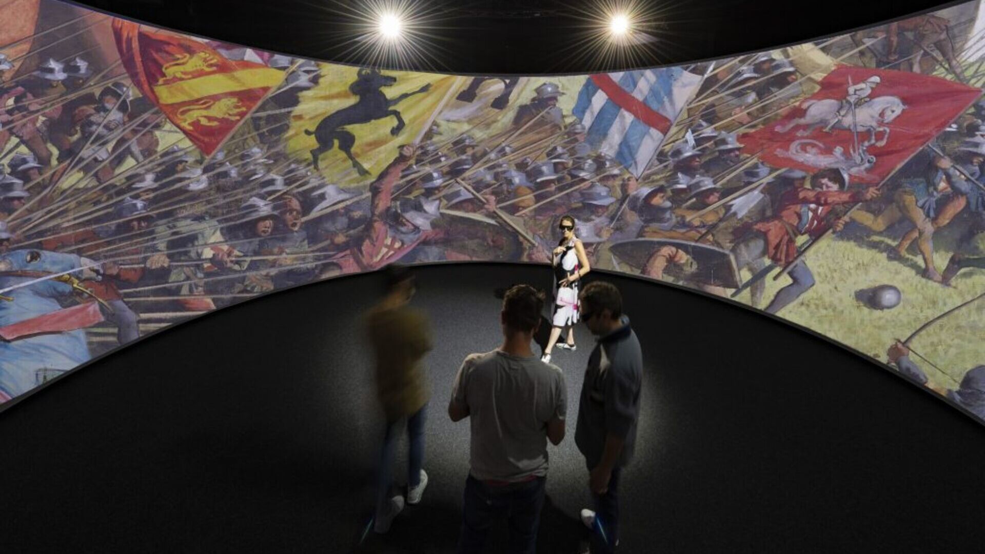 Battaglia di Morat: un mock-up della digitalizzazione del grande dipinto