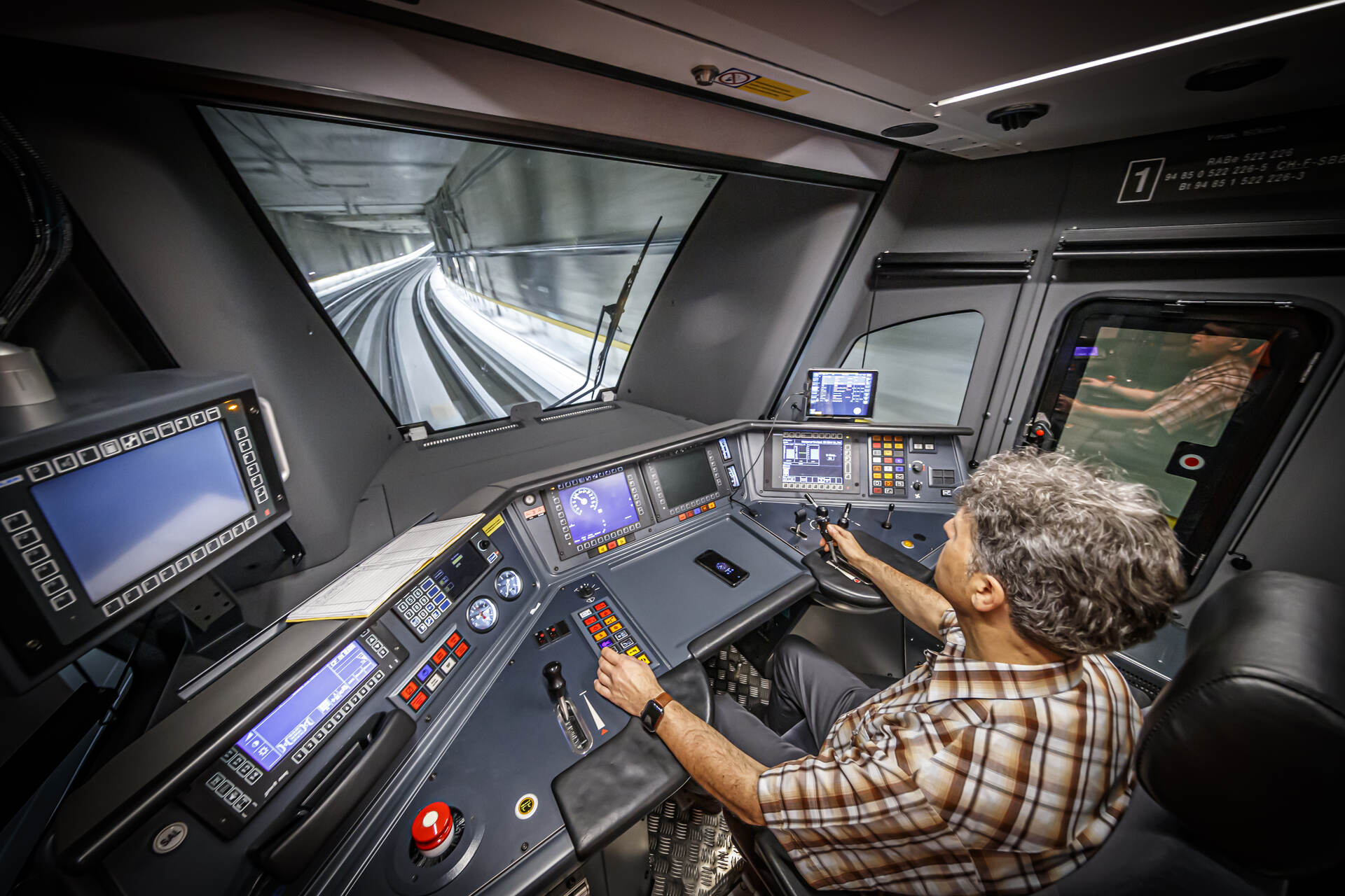 Punktlighed: kabinen i et Leman Express-tog