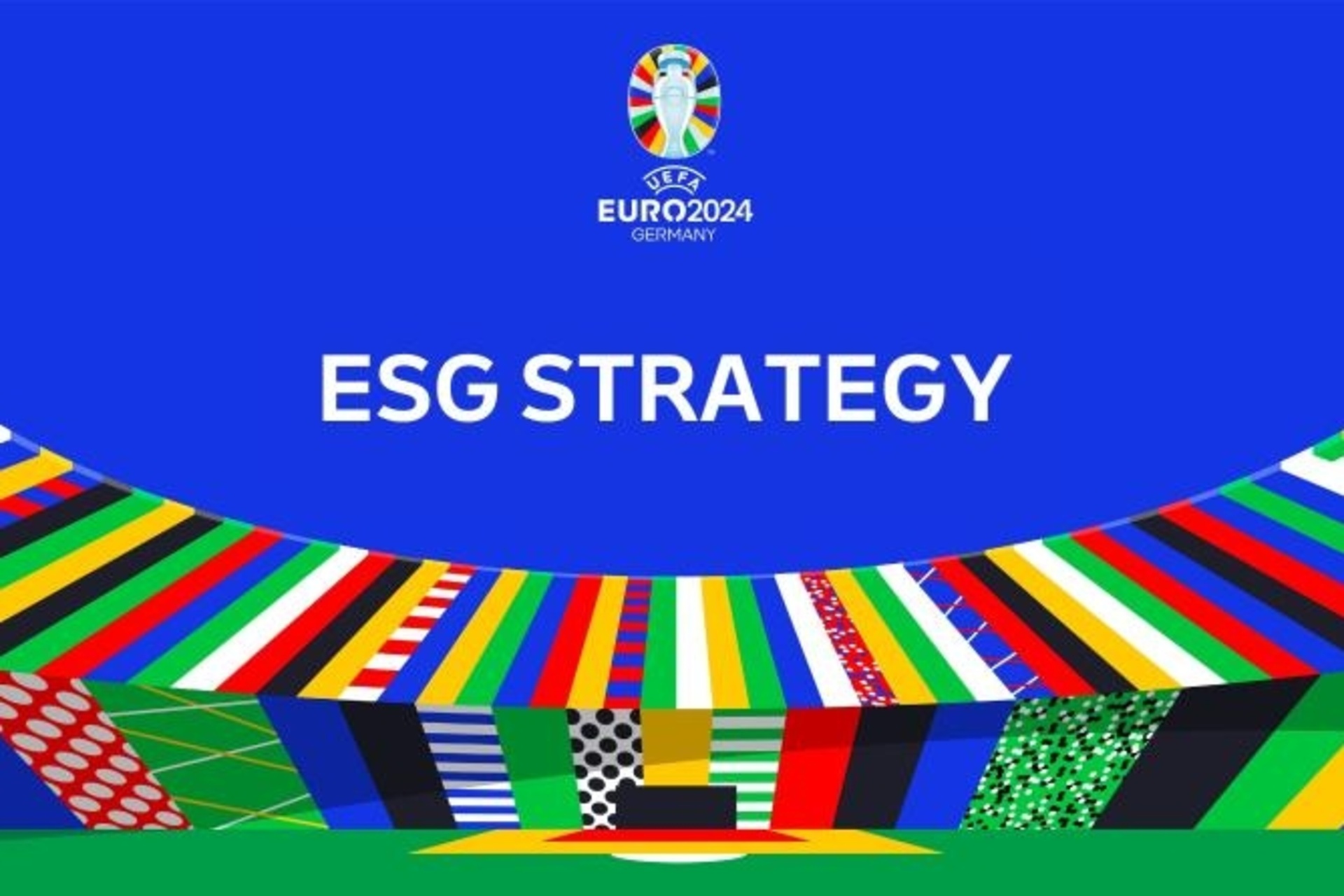 Calcio: la key visual della ESG Strategy della UEFA