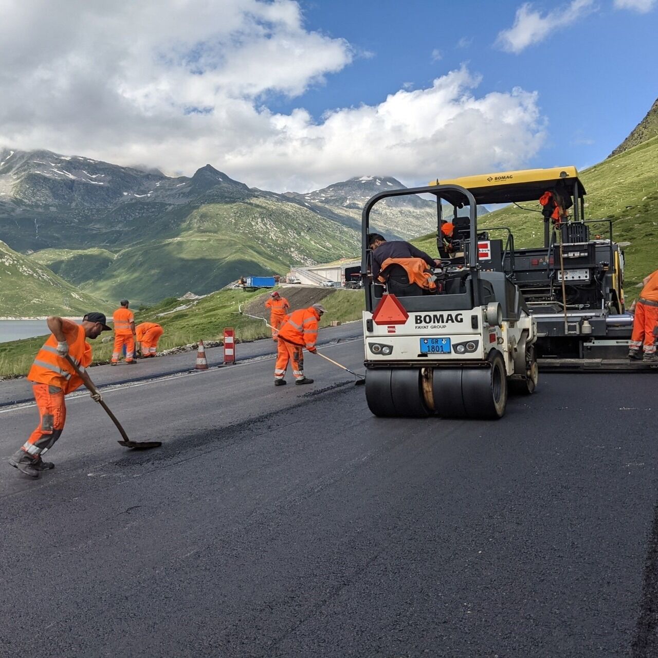 rigenerazione asfalto: un'arteria stradale elvetica