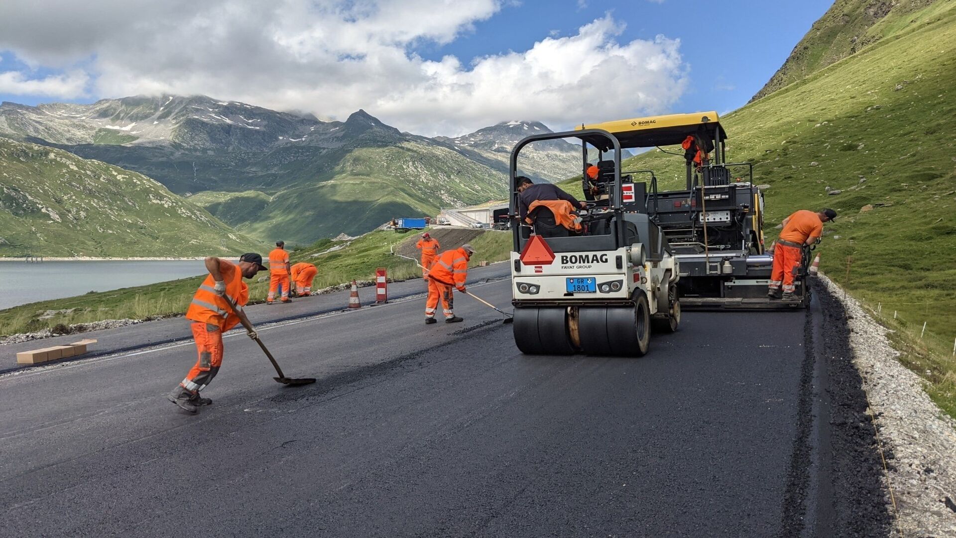 rigenerazione asfalto: un'arteria stradale elvetica
