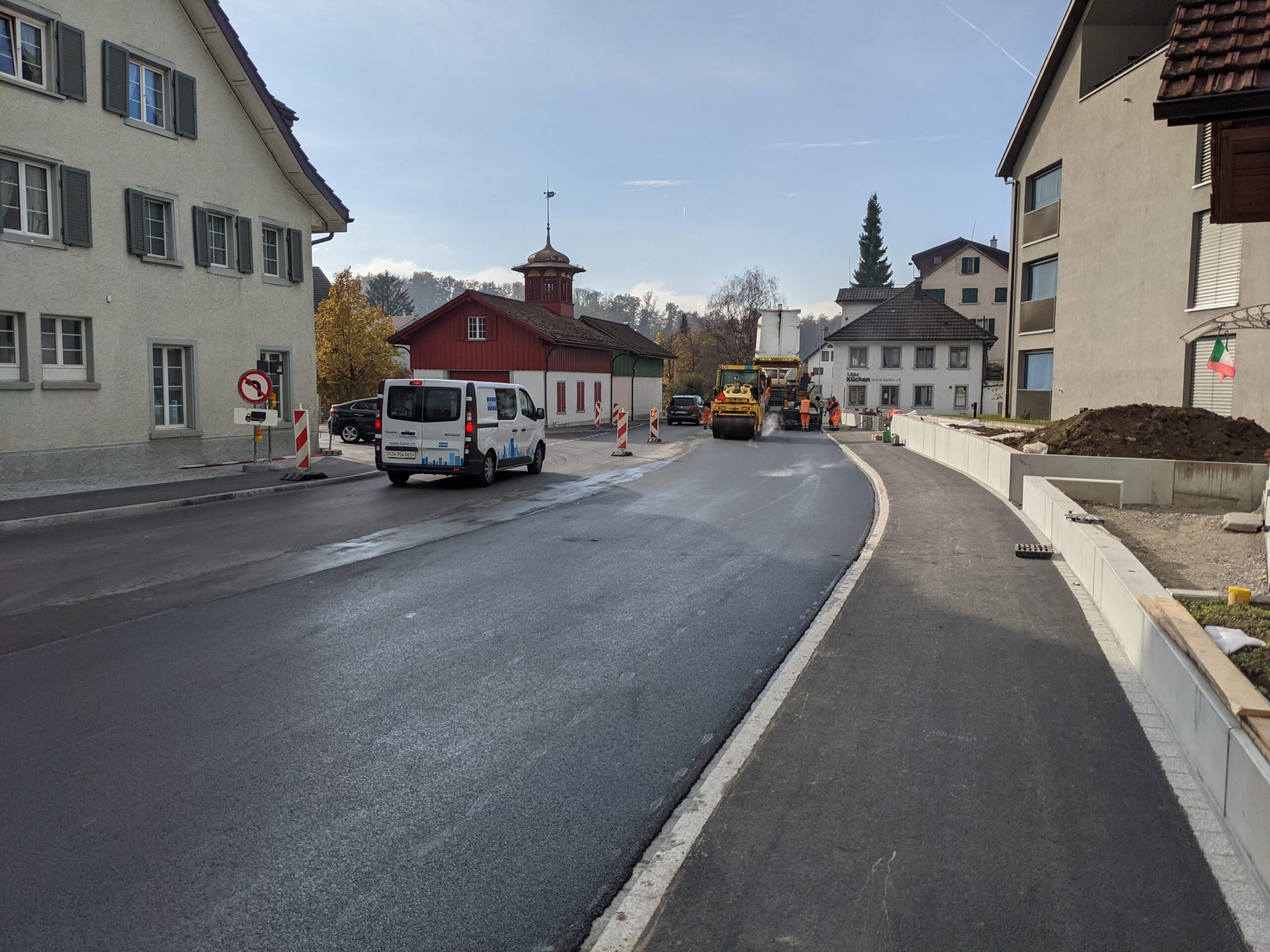 rigenerazione asfalto: un paesino elvetico