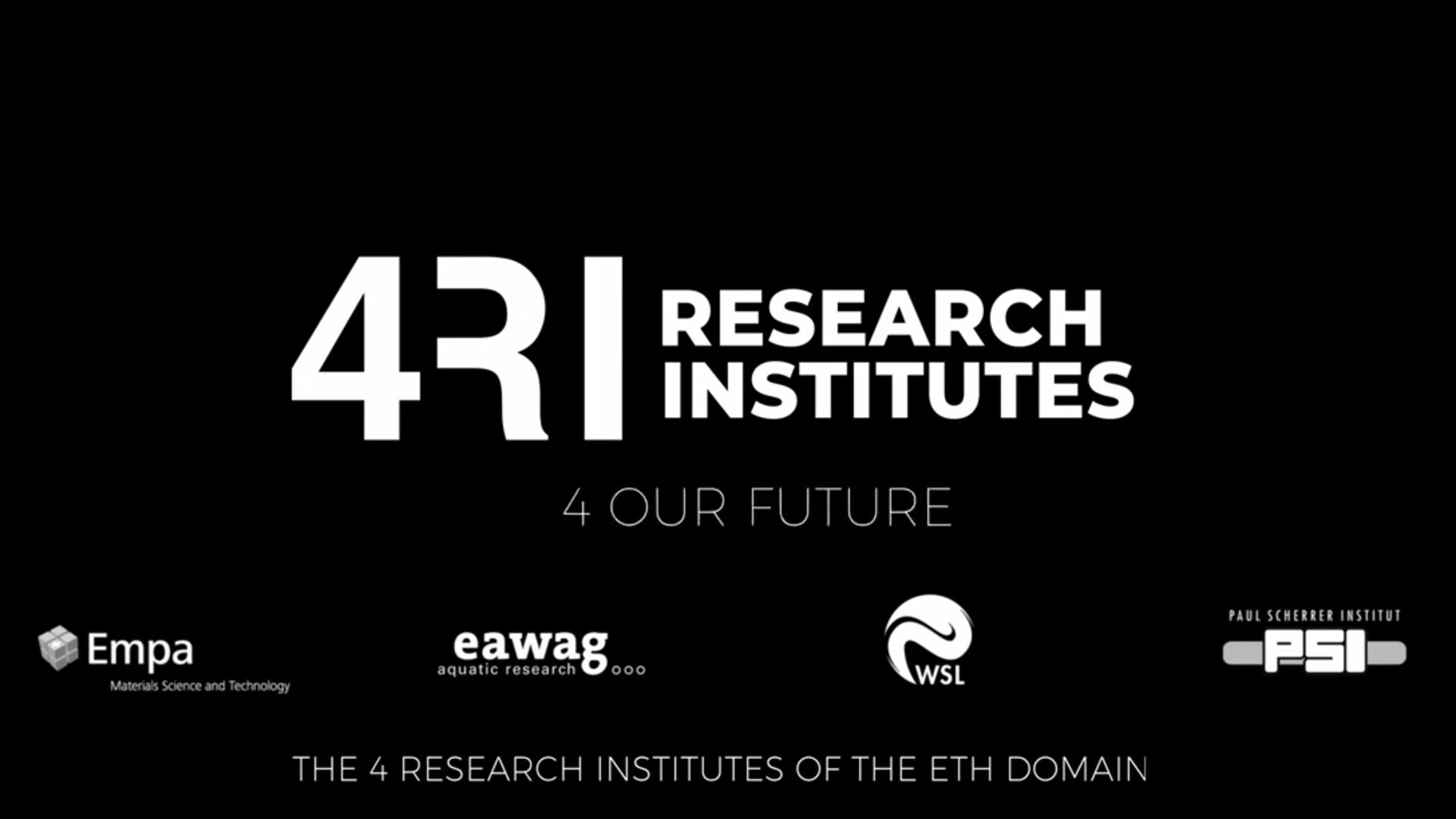 Schweiziske forskningscentre: EMPA, EAWAG, WSL og PSI