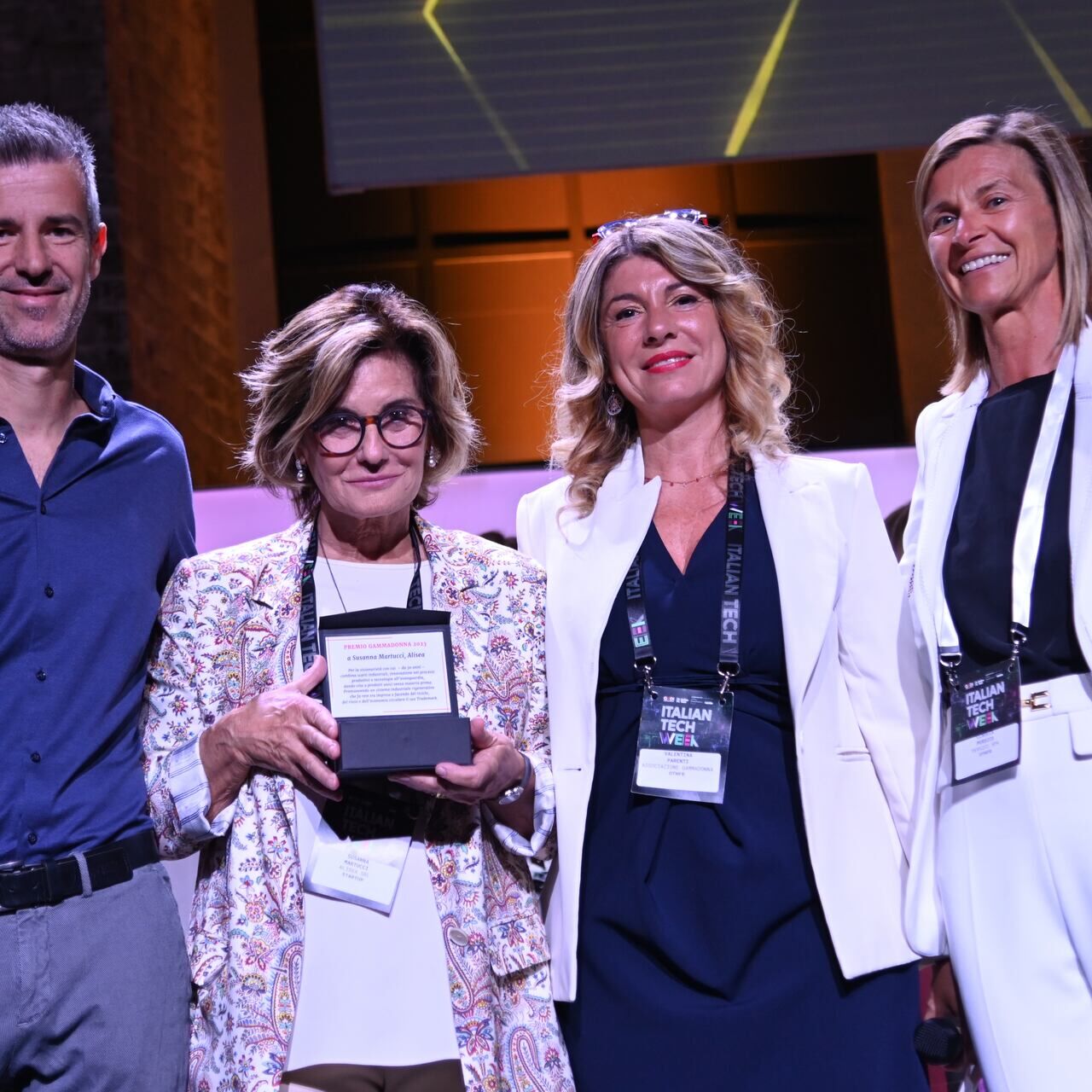 Premio GammaDonna: Marco e Valentina Parenti, Susanna Martucci e Claudia Persico