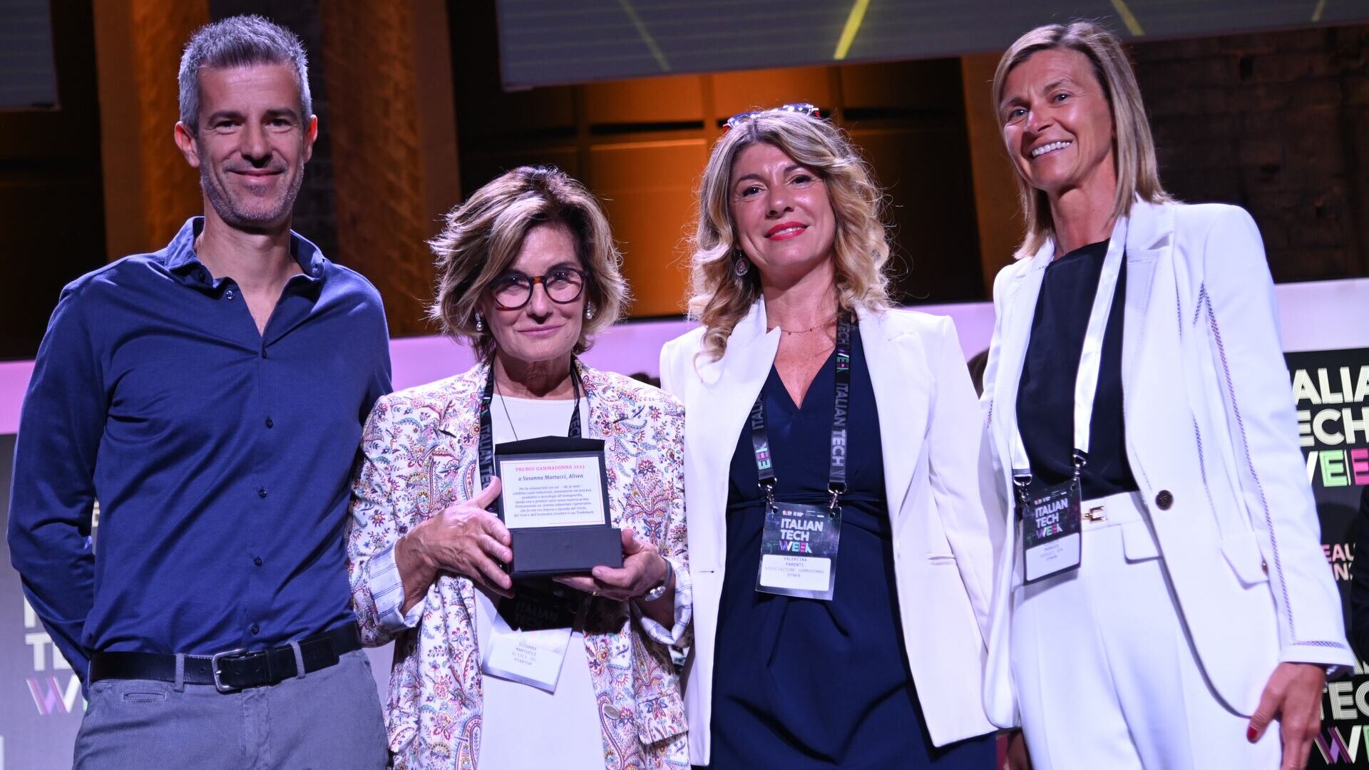 Premio GammaDonna: Marco e Valentina Parenti, Susanna Martucci e Claudia Persico