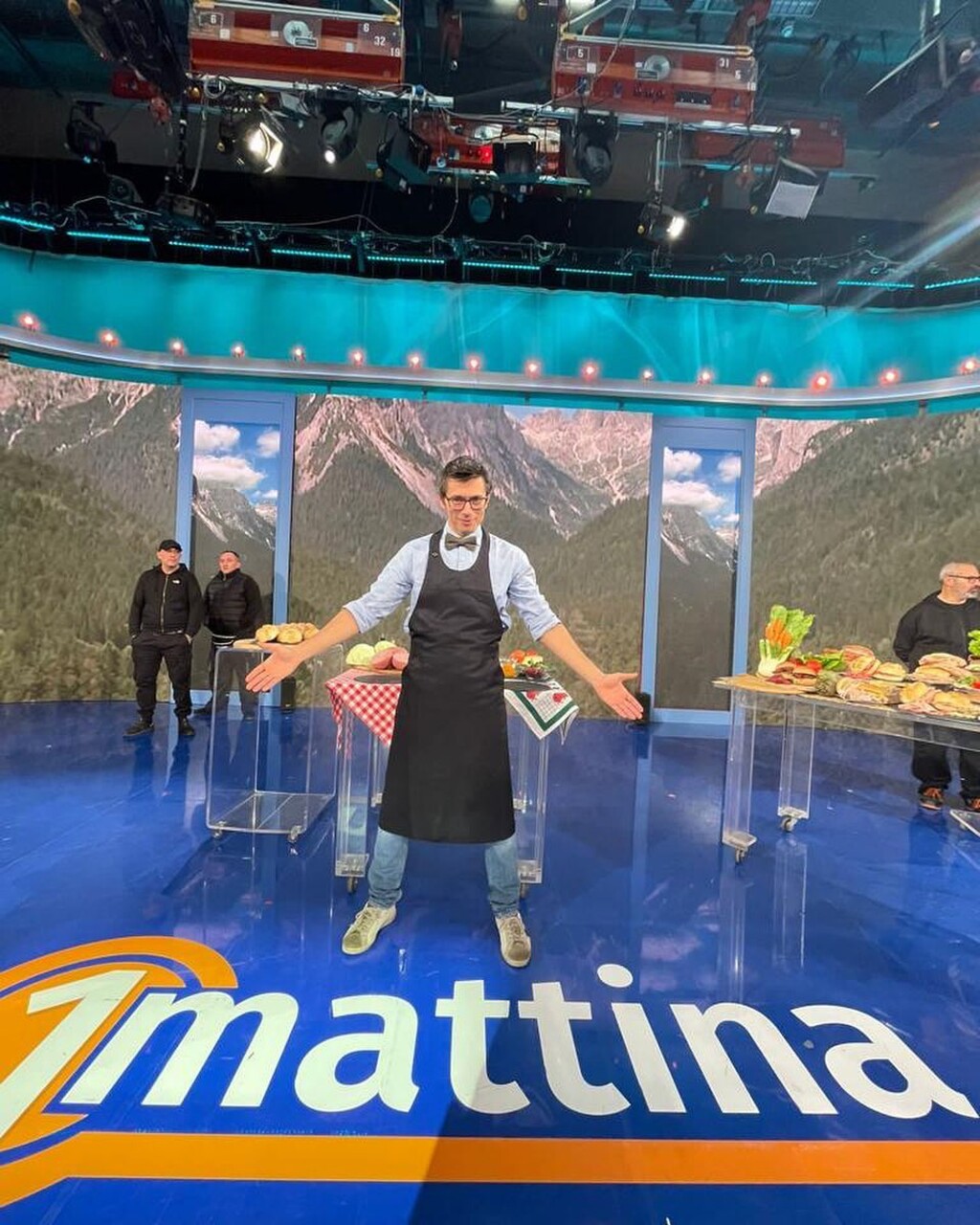 Gurmánský sendvič: šéfkuchař/nešéfkuchař Daniele Reponi host v televizním programu RAI „1Mattina“